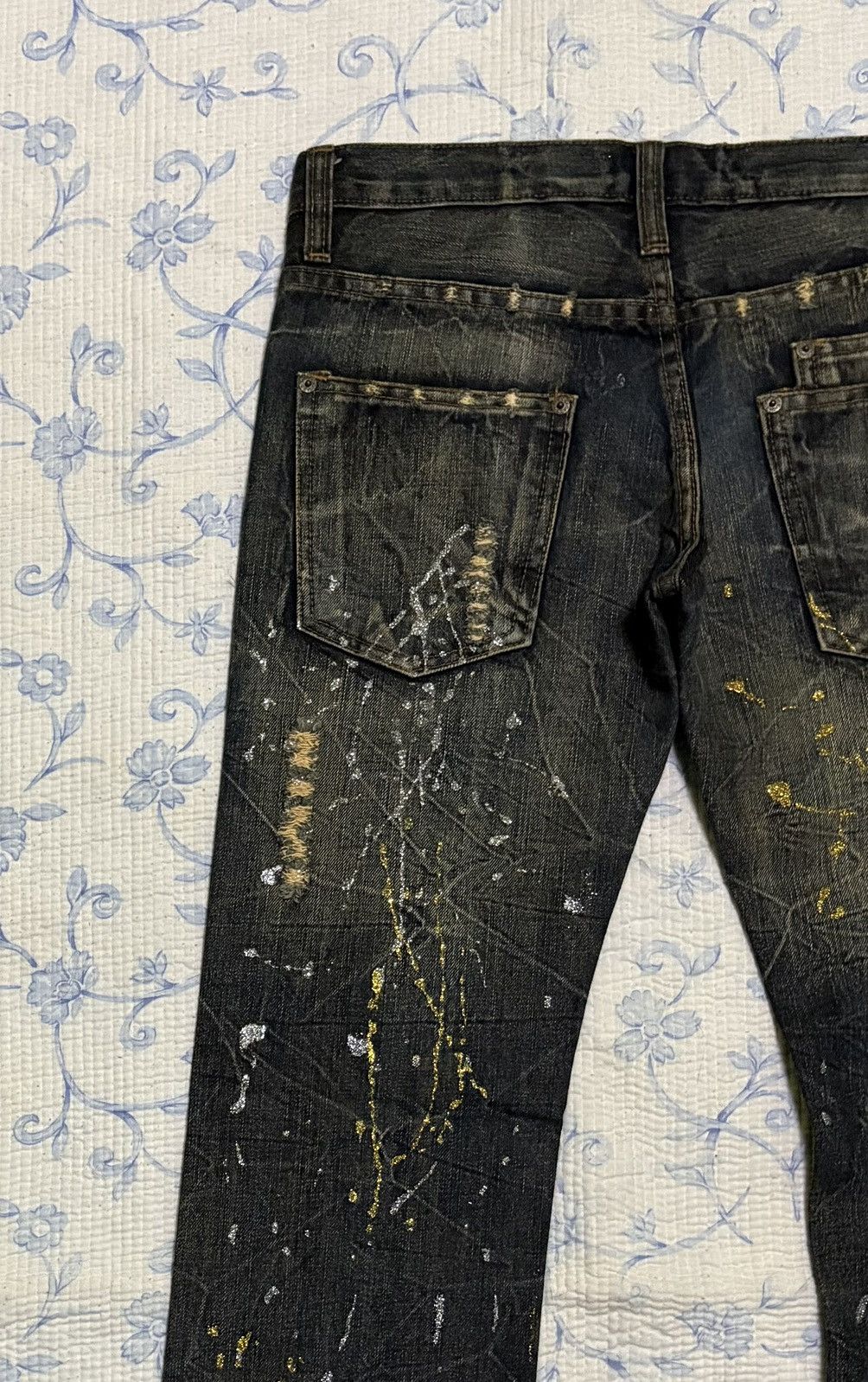 Other K.U.I Streetwear Jeans Flared Distressed Denim Size US 32 / EU 48 - 11 Thumbnail