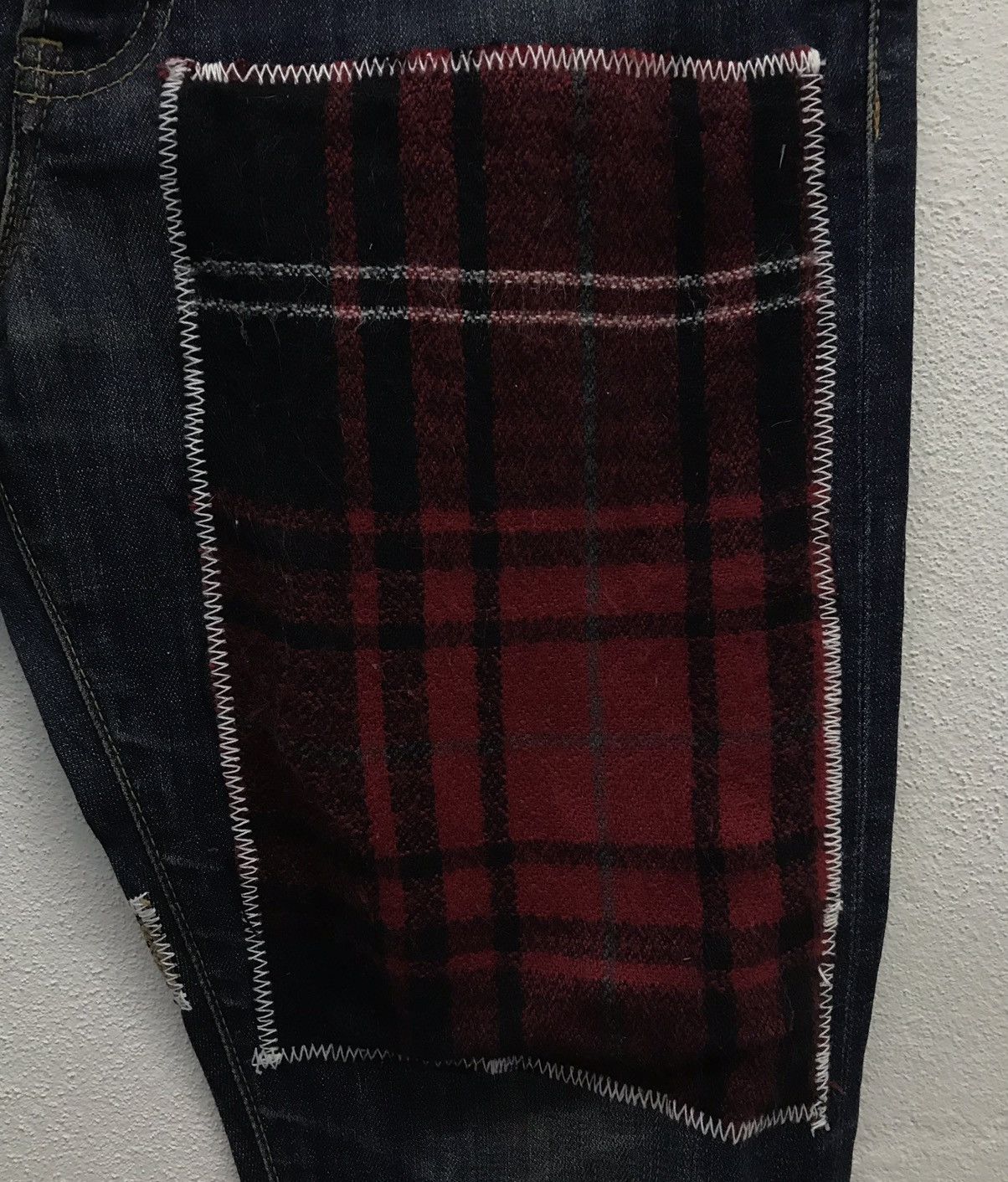 Uniqlo × Vintage Japanese Brand Uniqlo Selvedge Patchwork Denim Jeans Size US 31 - 9 Thumbnail