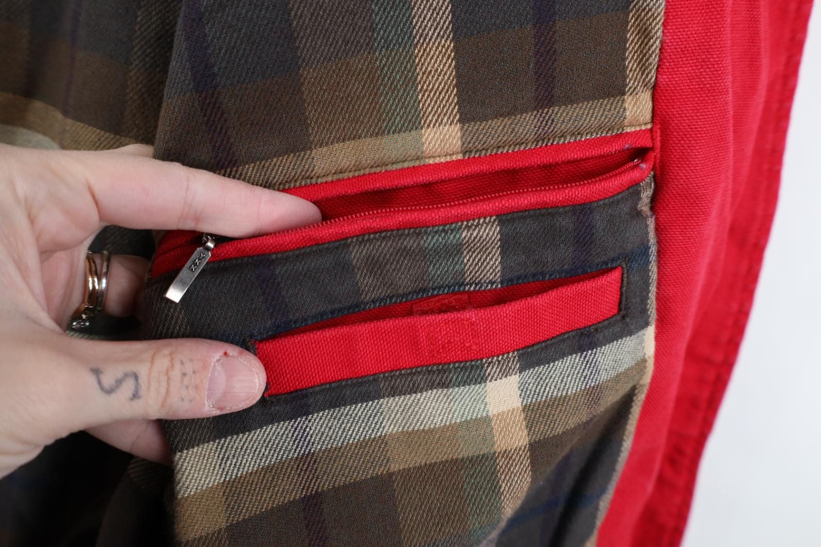 Lands' End Vintage 90s Lands End Collar Flannel Lined Chore Barn Jacket Size M / US 6-8 / IT 42-44 - 11 Thumbnail