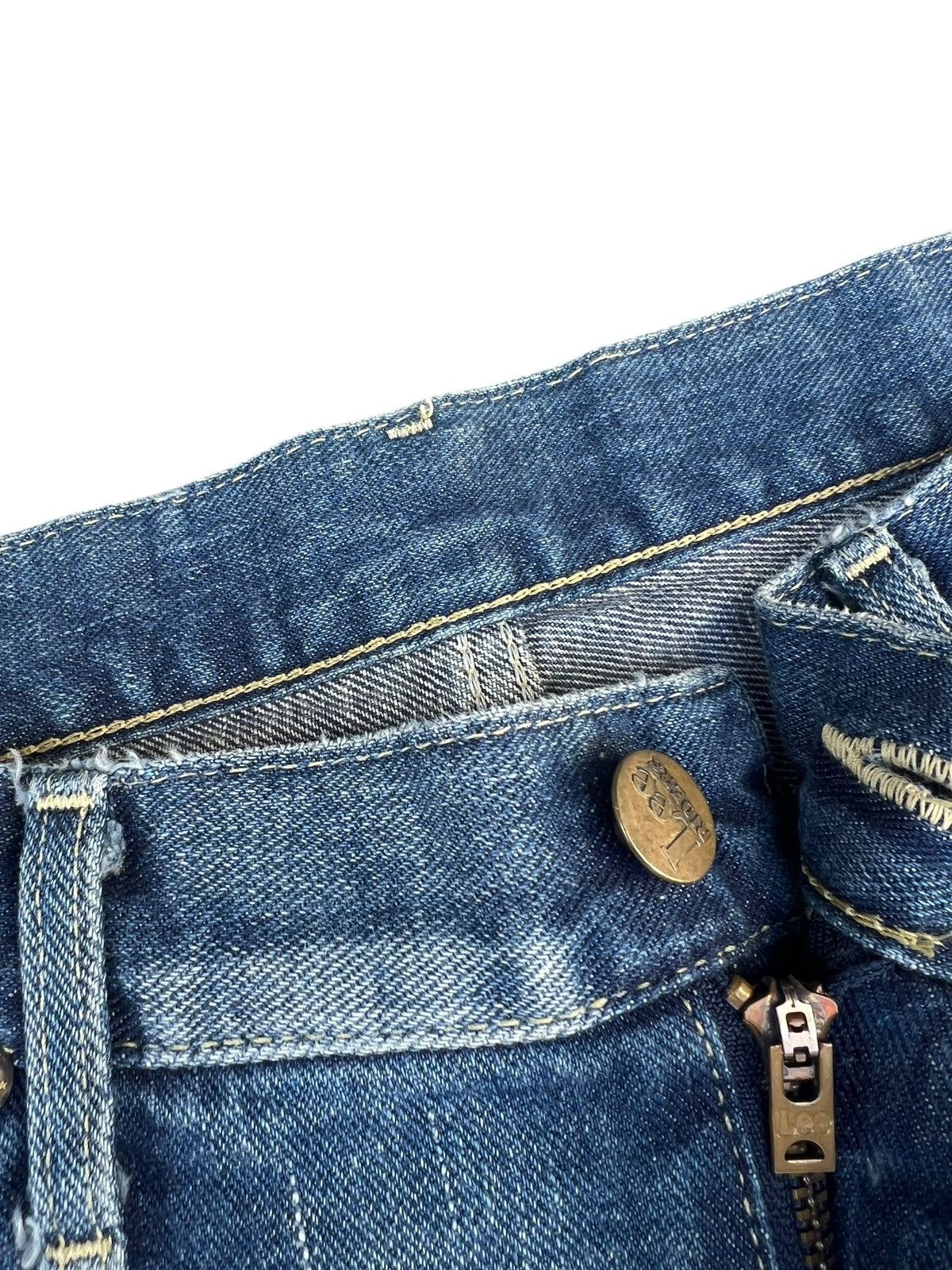 Lee Distressed Mud Denim Lee Riders Limited Edition Flare Jeans Size US 31 - 7 Thumbnail