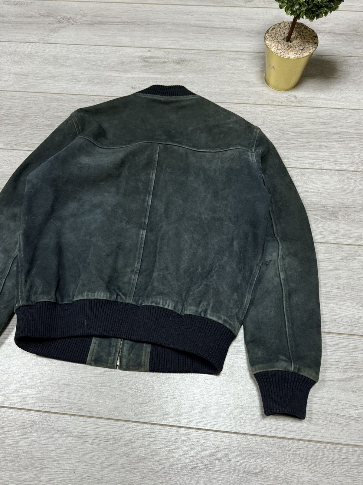 Sandro Sandro leather bomber jacket zip vintage Size US L / EU 52-54 / 3 - 12 Thumbnail