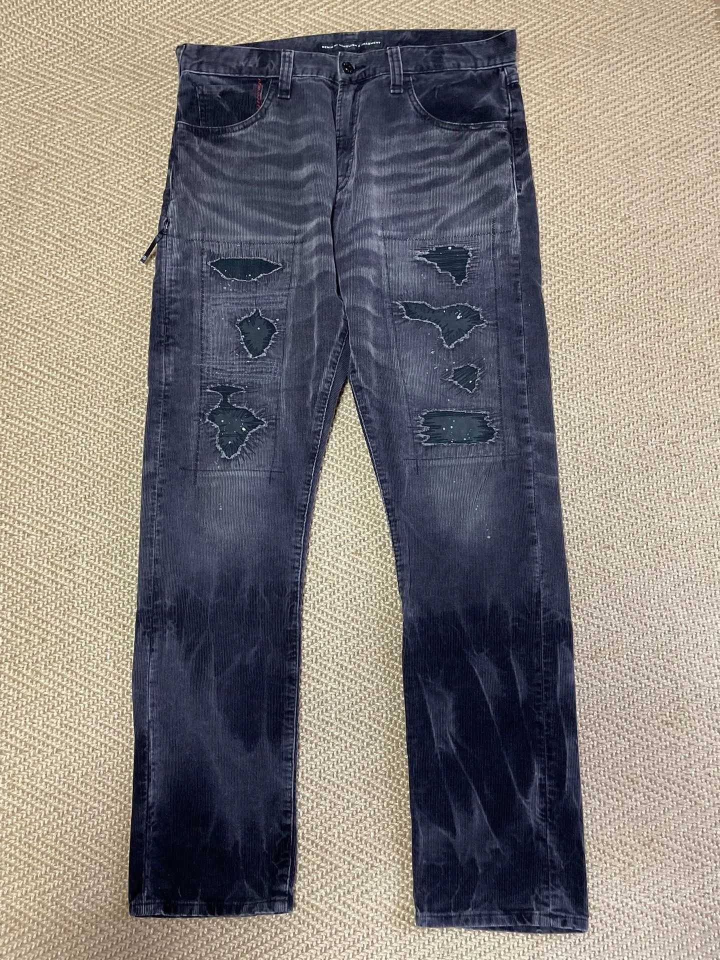 Vanquish VANQUISH & FRAGMENT DENIM cord violent wash pant W34 worn 1x Size US 34 / EU 50 - 1 Thumbnail