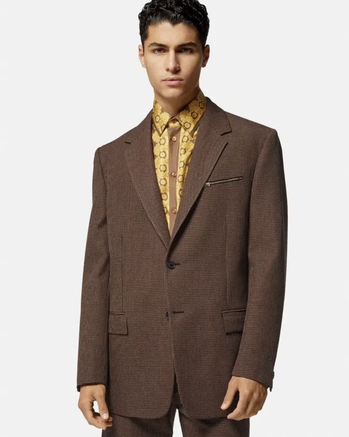 Versace Versace Barroco 660 Silk Insert Blazer Jacket Size US M / EU 48-50 / 2 - 2 Thumbnail