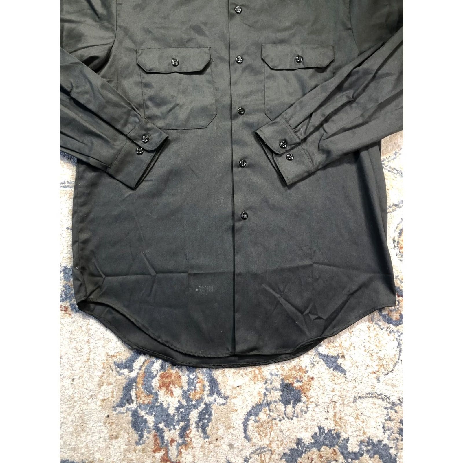 Vintage VINTAGE Big Mac Shirt Mens L Green Twill Long Sleeve Button Up Size US L / EU 52-54 / 3 - 5 Thumbnail