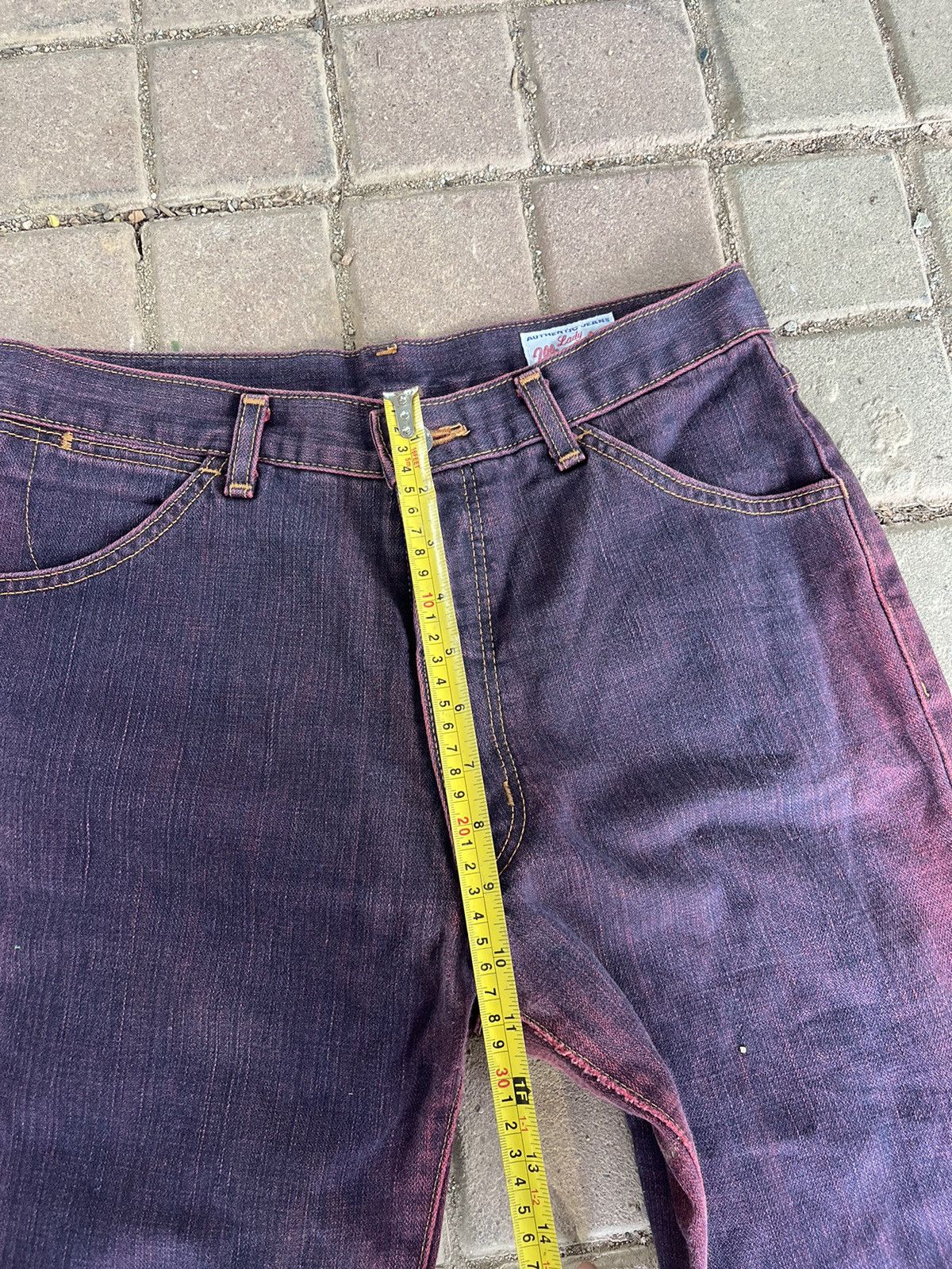 Hysteric Glamour × Japanese Brand × Wrangler Flare Crazy Purplewash Wrangler Denim Size US 29 - 13 Thumbnail