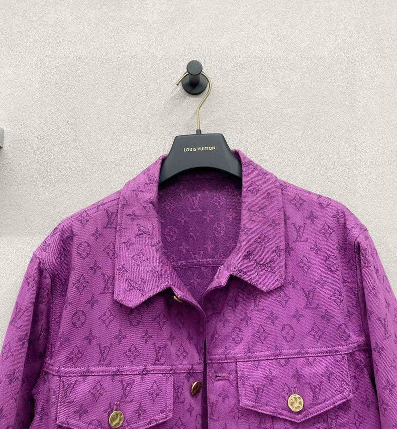Louis Vuitton Louis Vuitton Purple Denim Jacket Size US M / EU 48-50 / 2 - 3 Thumbnail