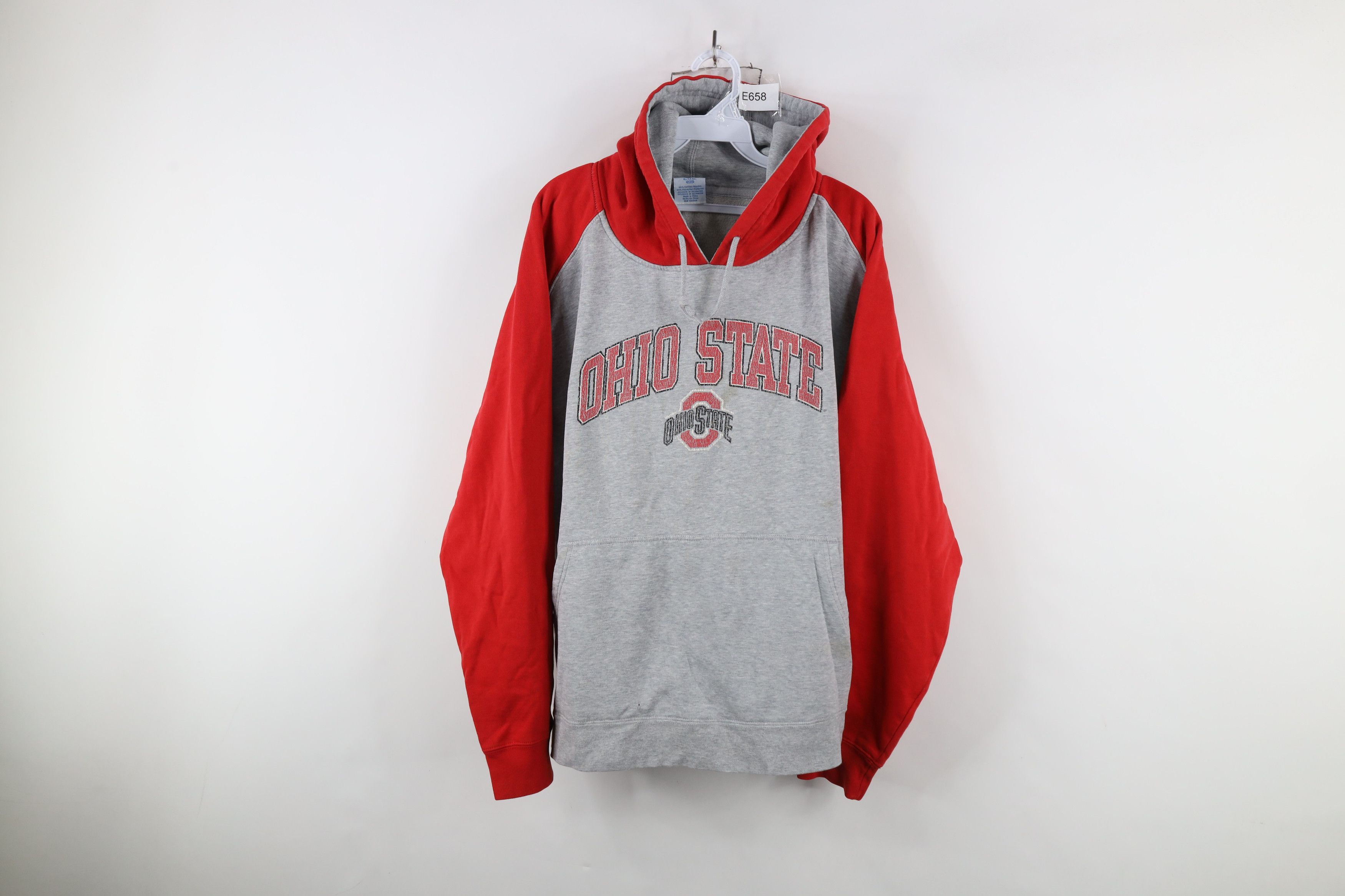 Vintage Vintage Spell Out Ohio State University Football Hoodie Red Size US XL / EU 56 / 4 - 1 Thumbnail