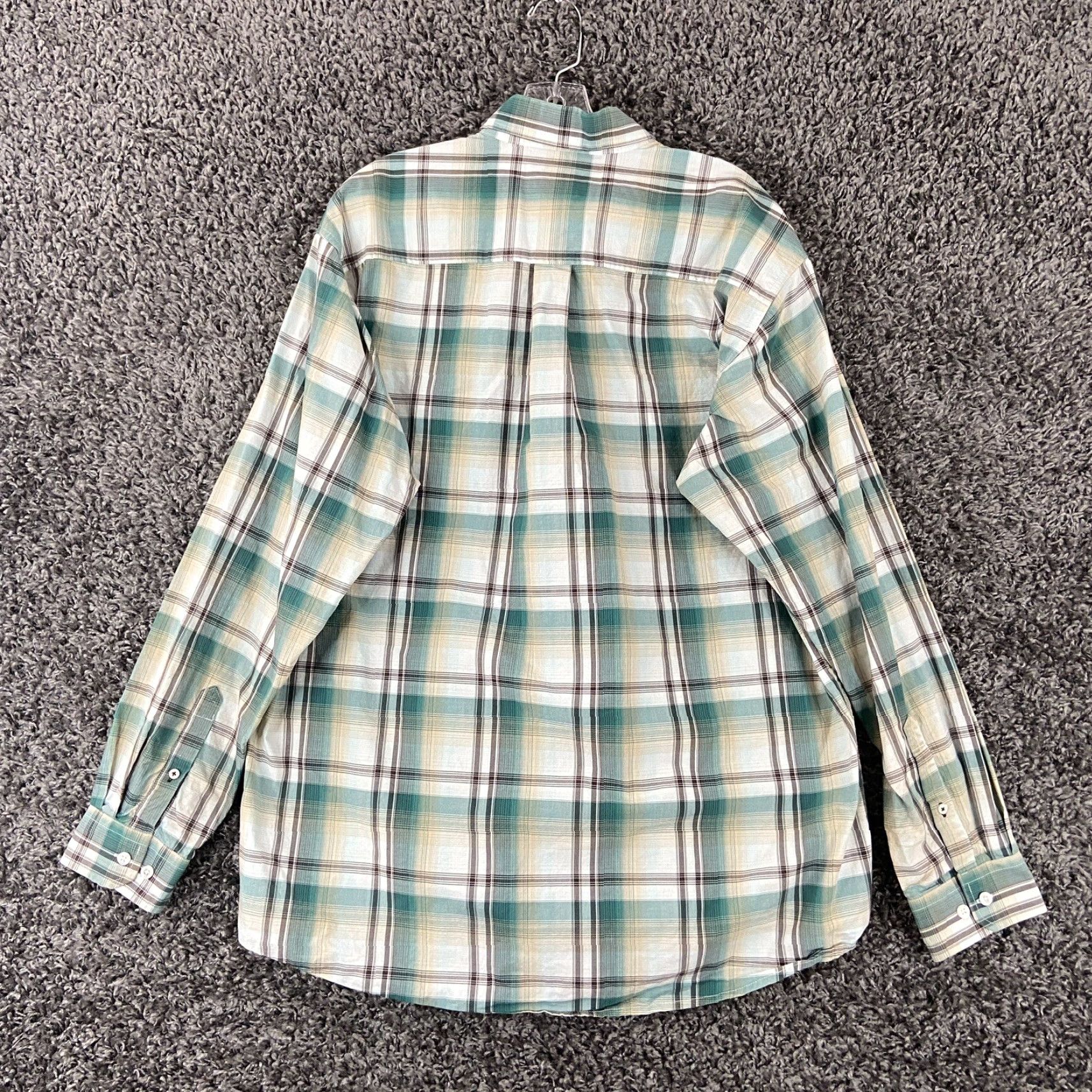 Vintage CINCH Shirt Mens Plaid Long Sleeve Button-Up Snap Green Size M Adult Regular Men’s Size US M / EU 48-50 / 2 - 8 Thumbnail
