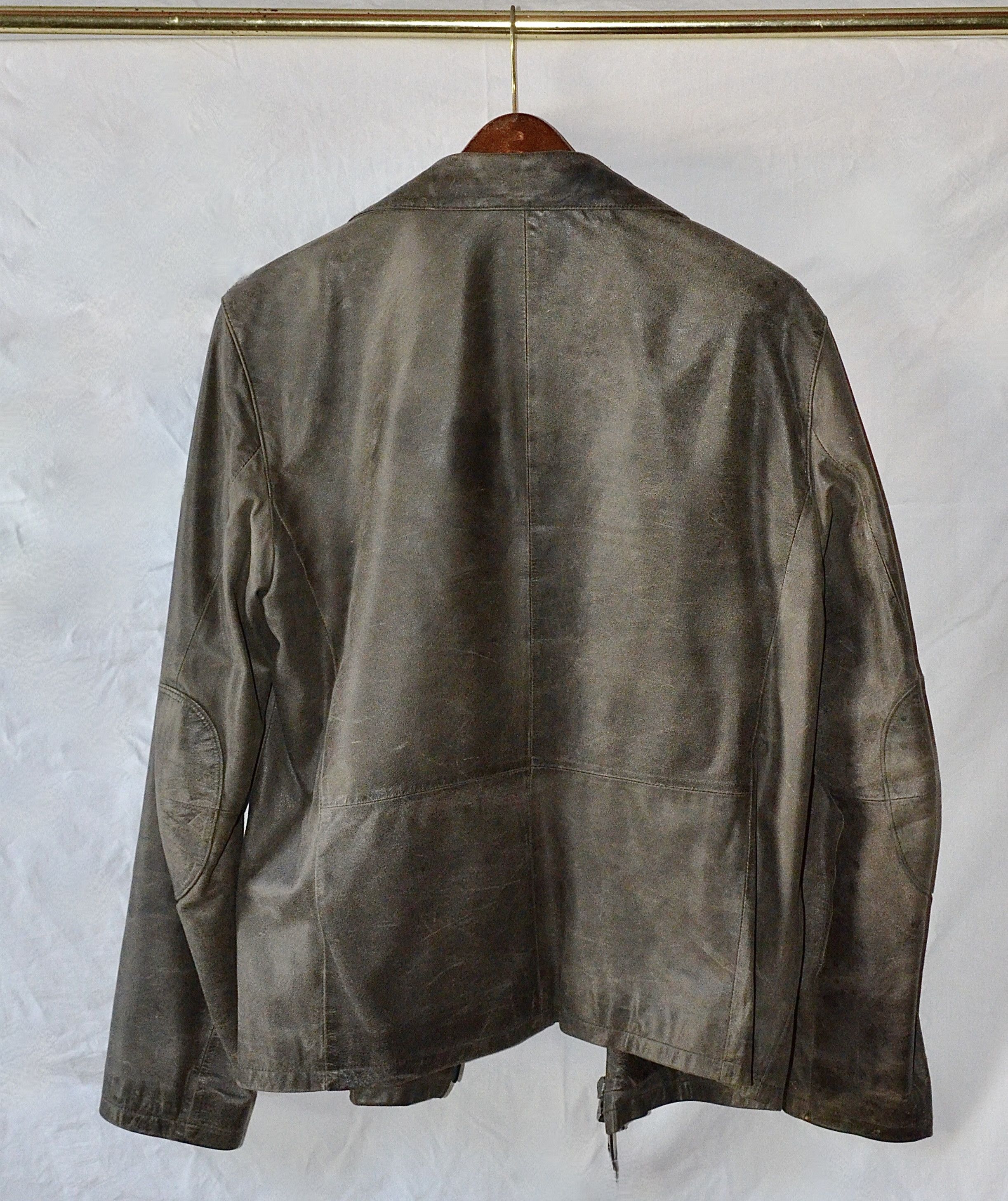 John Varvatos John Varvatos Lambskin Leather Jacket Distressed Brown 48 Size US M / EU 48-50 / 2 - 2 Thumbnail