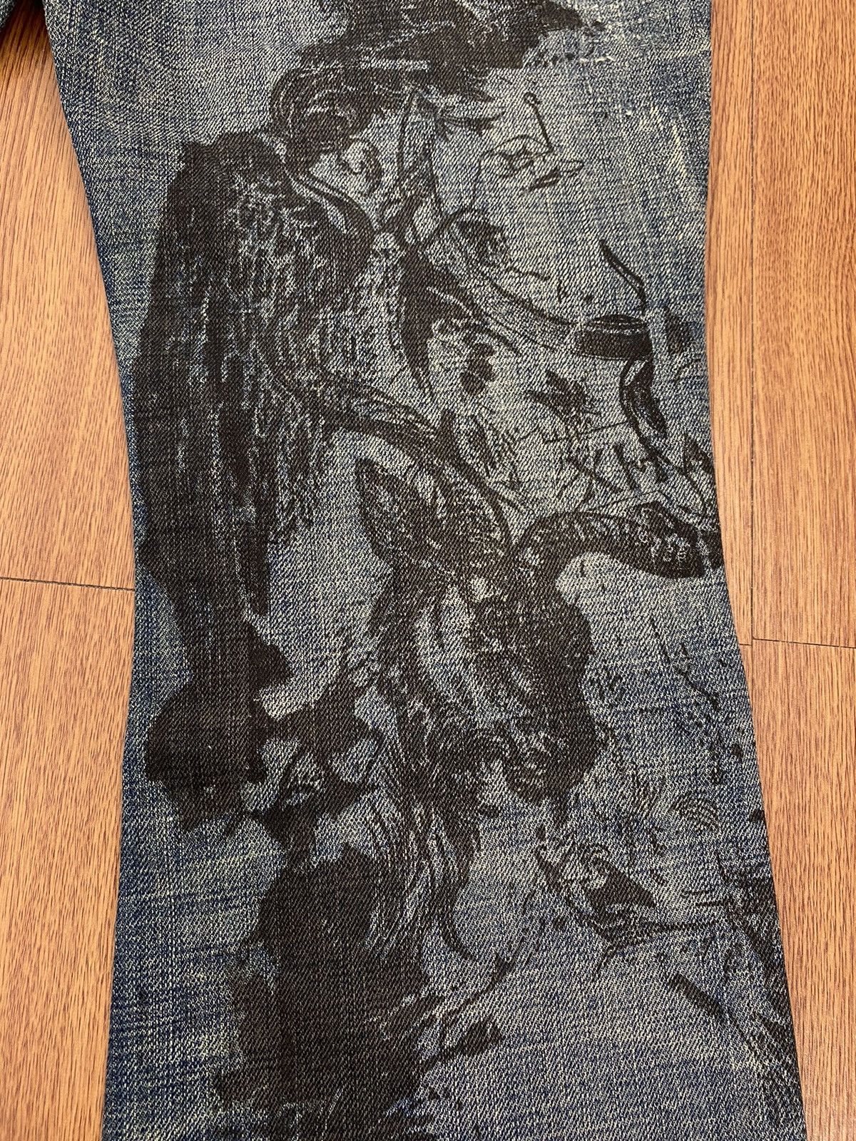 Japanese Brand × Tornado Mart Tornado mart printed flared jeans Size US 30 / EU 46 - 7 Thumbnail