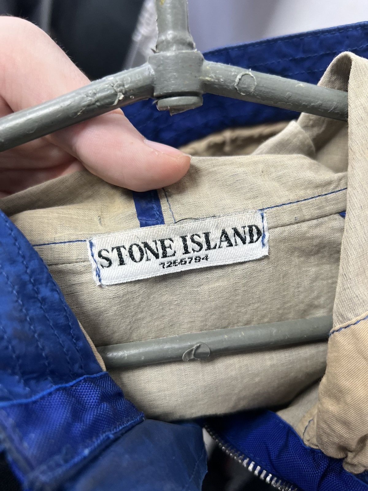 Stone Island Rare Vintage Stone Island Nylon Jacket Metal Blue Mens Size US L / EU 52-54 / 3 - 7 Thumbnail