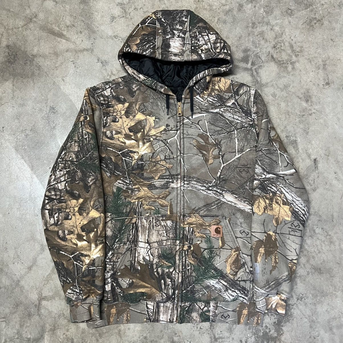 Carhartt × Carhartt Wip × Vintage Vintage Carhartt Real-Tree Camouflage Hooded Jacket Size US M / EU 48-50 / 2 - 3 Thumbnail