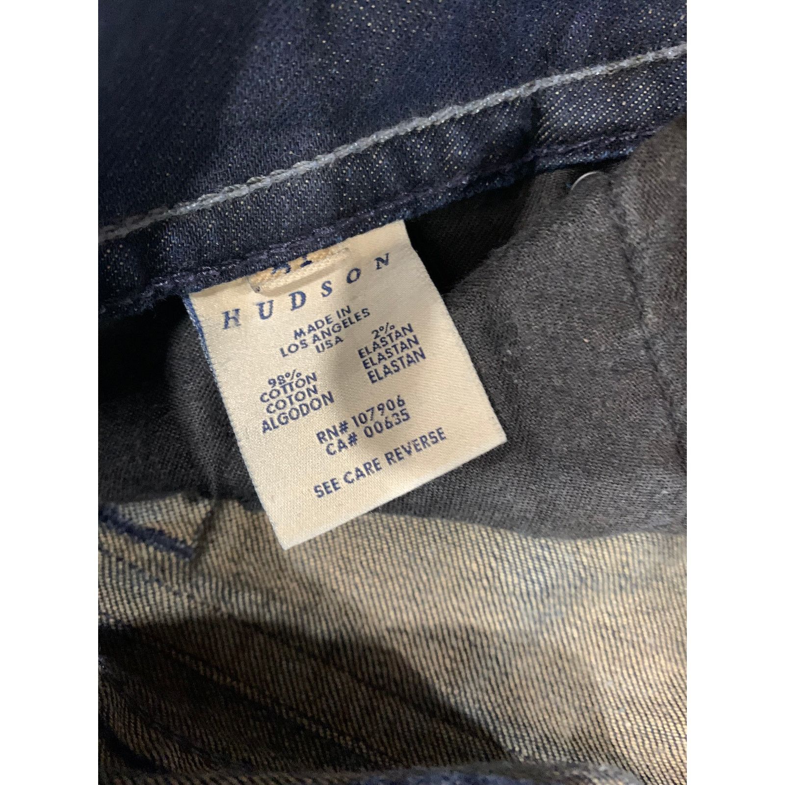 Hudson Hudson Dark Blue Signature Straight Leg Ankle Jeans size 27 Size 27" / US 4 / IT 40 - 5 Thumbnail