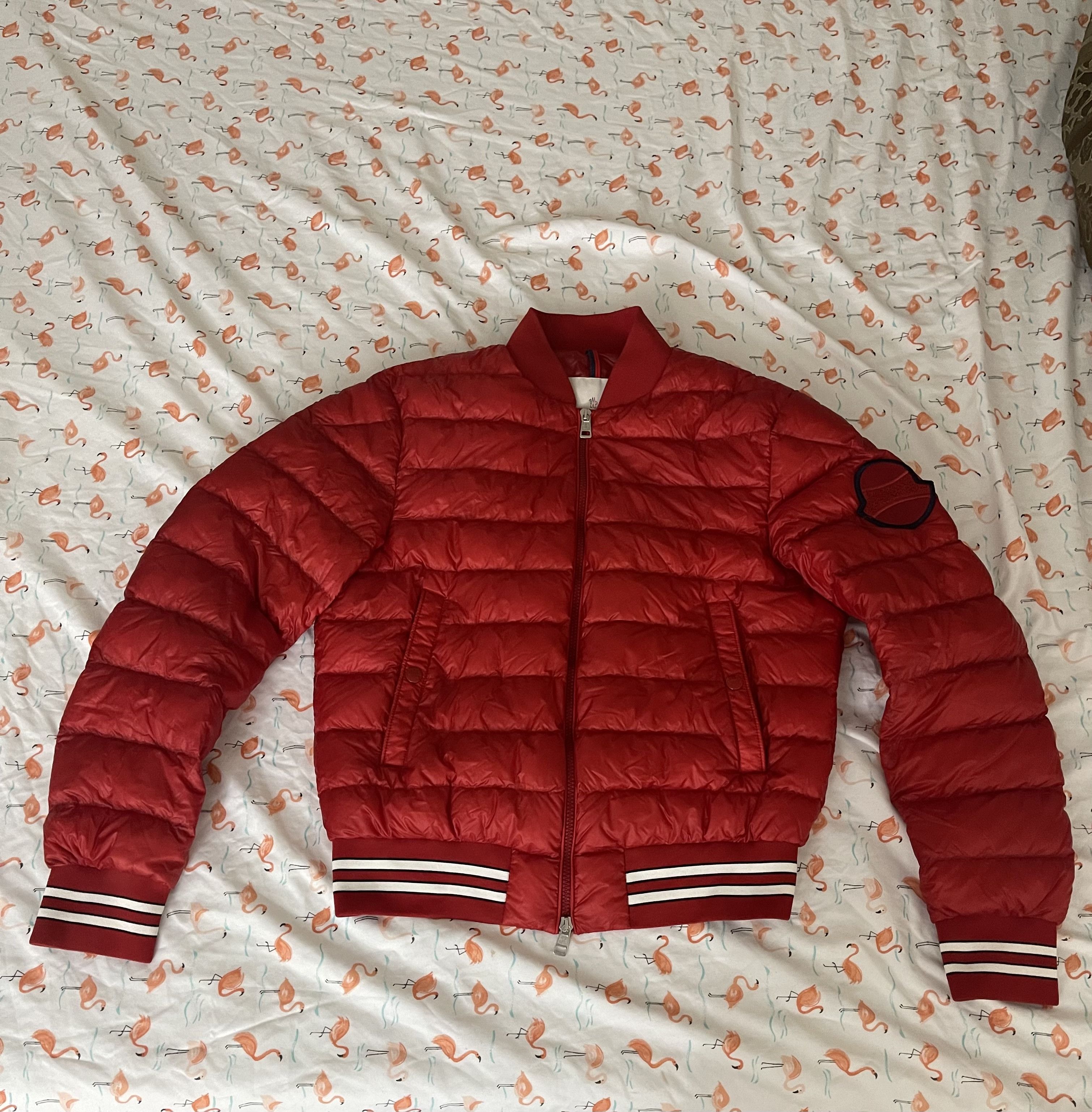 image of Moncler Robert Giubbotto in Red, Men's (Size Medium)