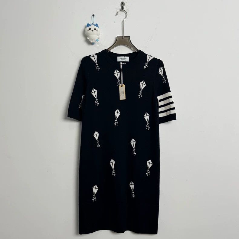 Thom Browne Thom Browne Kite logo four-striped dress 2503-Nextarrow Size S / US 4 / IT 40 - 1 Thumbnail