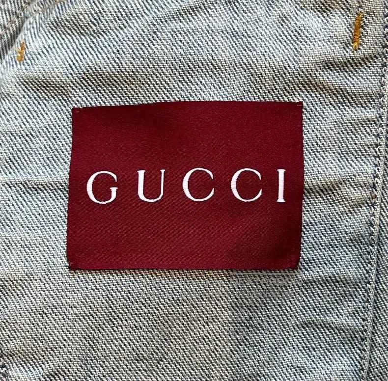 Gucci Gucci Double G printed logo denim jacket Size US S / EU 44-46 / 1 - 5 Thumbnail