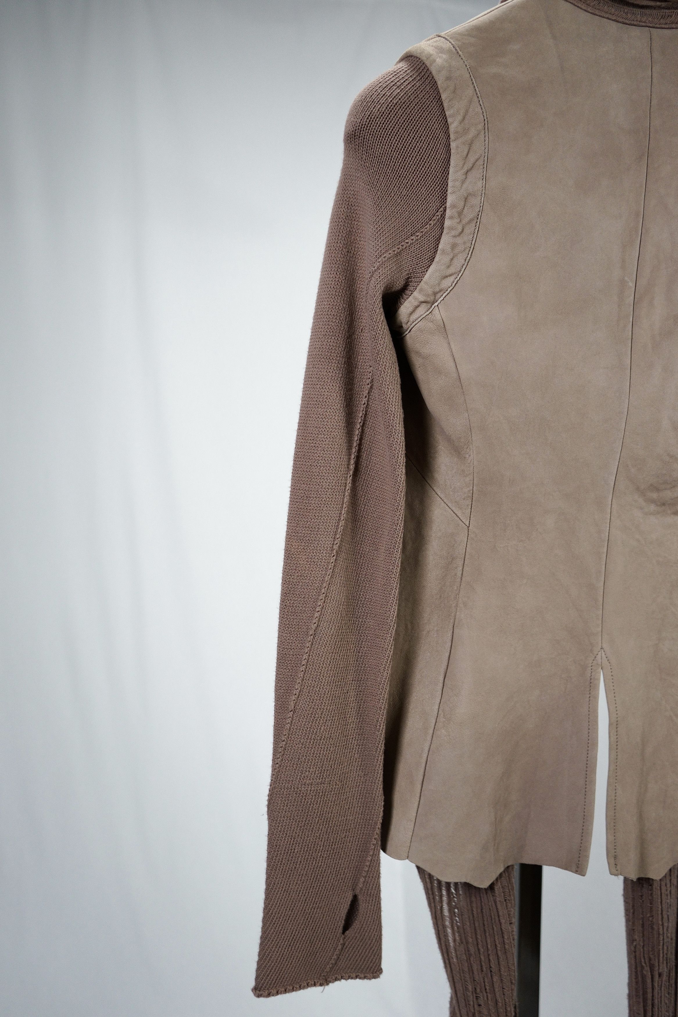 Isaac Sellam Experience S/S 2011 draped suede knit blazer Size US S / EU 44-46 / 1 - 7 Thumbnail