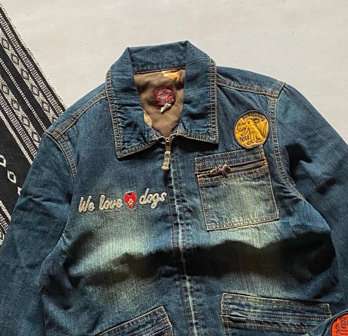 If Six Was Nine Vtg Denim Jacket Y2k Style Size US M / EU 48-50 / 2 - 3 Thumbnail