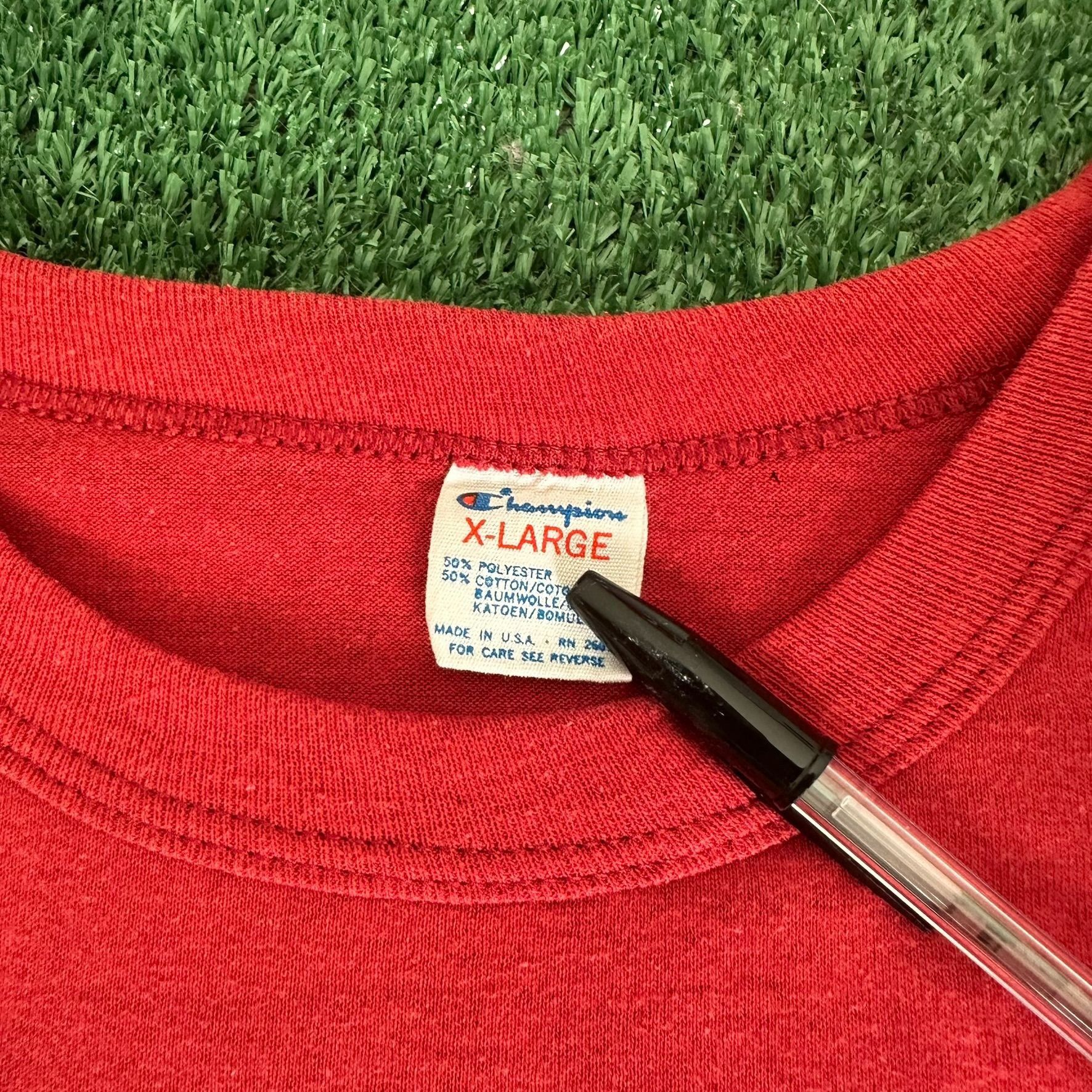 Champion Vintage 90s Florida State University Seminoles T-Shirt Red F Size US L / EU 52-54 / 3 - 4 Thumbnail