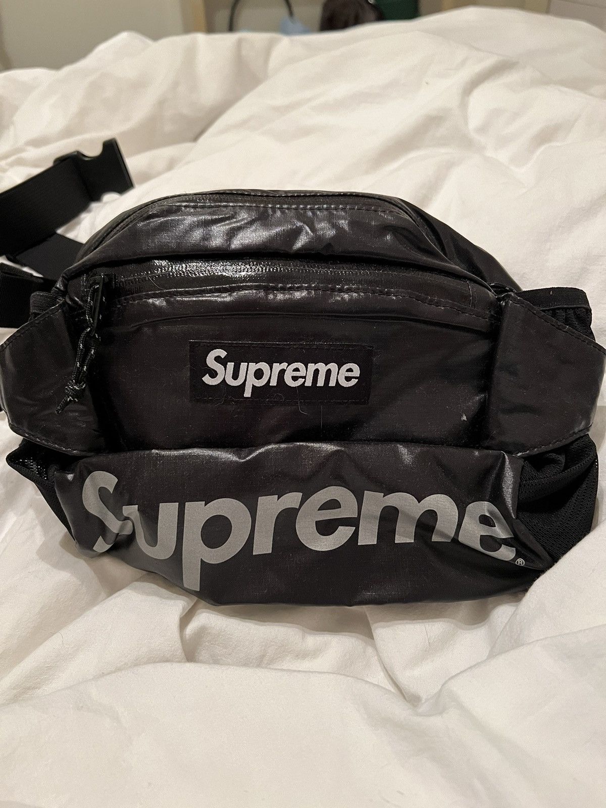 image of Supreme Waist Bag in Black, Men's