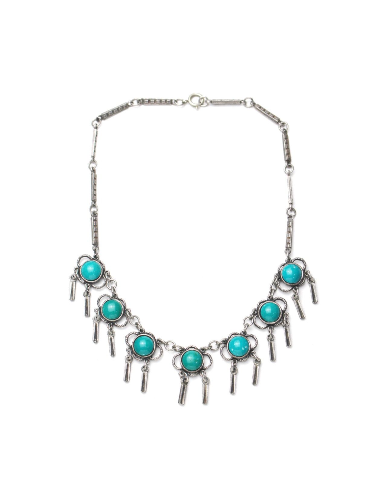 Vintage 1990S JAPANESE MADE NAVAJO NATIVE BOHO BLUE STONE NECKLACE Size ONE SIZE - 1 Thumbnail