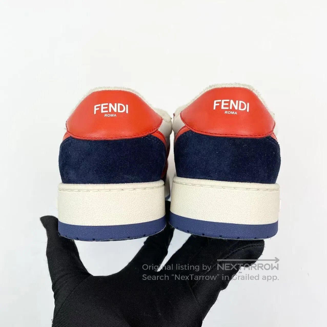 Fendi Fendi Match leather double F dark print color-blocking low Size US 7.5 / IT 37.5 - 6 Thumbnail
