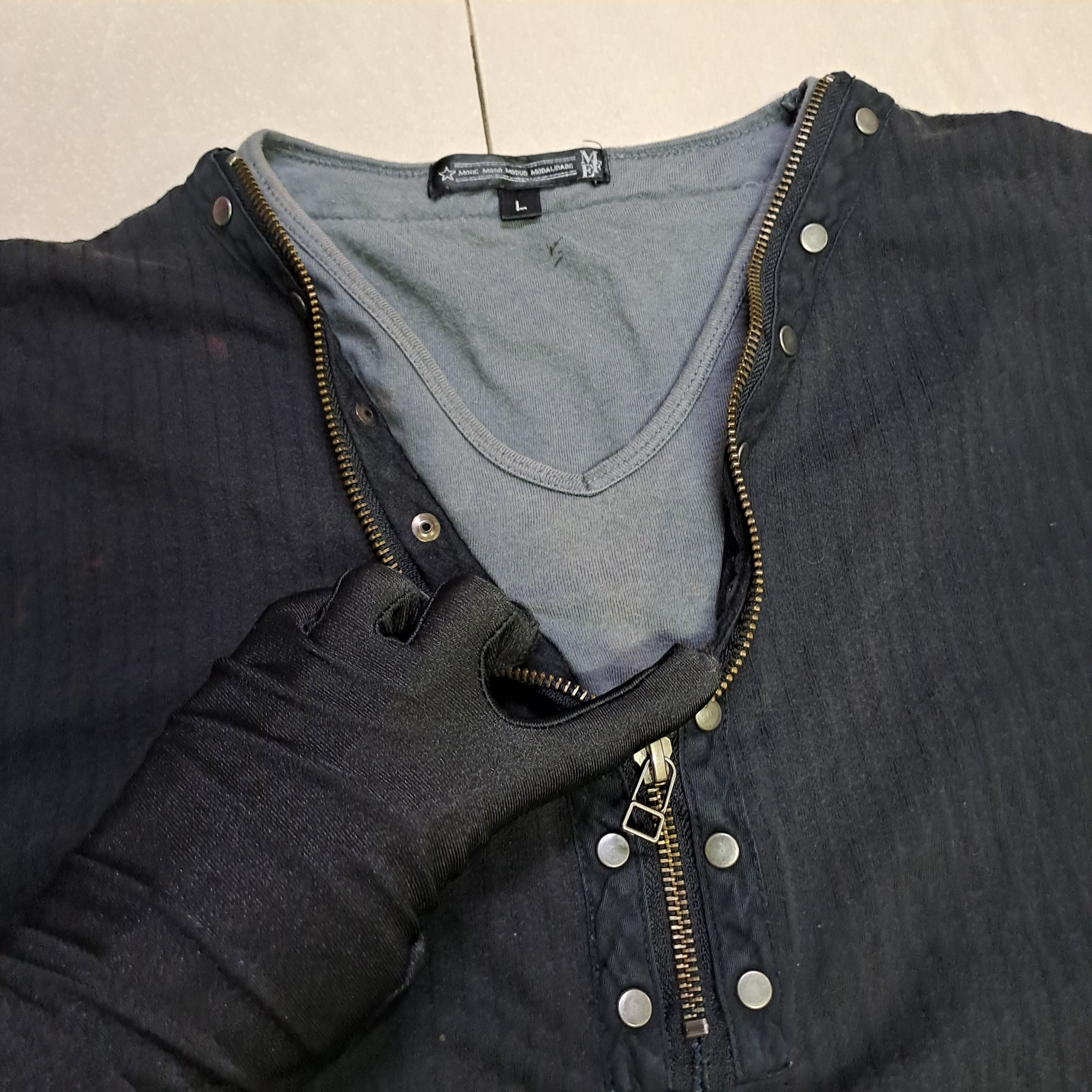 Japanese Brand Vintage Studded Double T Shirt Size US M / EU 48-50 / 2 - 4 Thumbnail