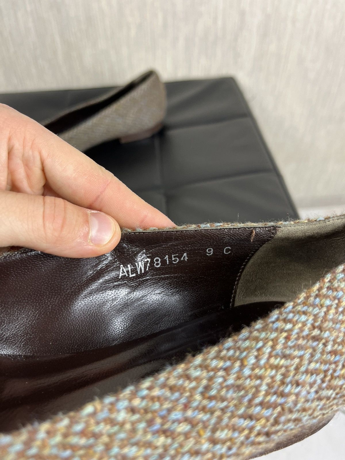 Harris Tweed × Ralph Lauren × Vintage Vintage Ralph Lauren wool Harris Tweed flats y2k ballerinas Size US 9 / IT 39 - 12 Thumbnail