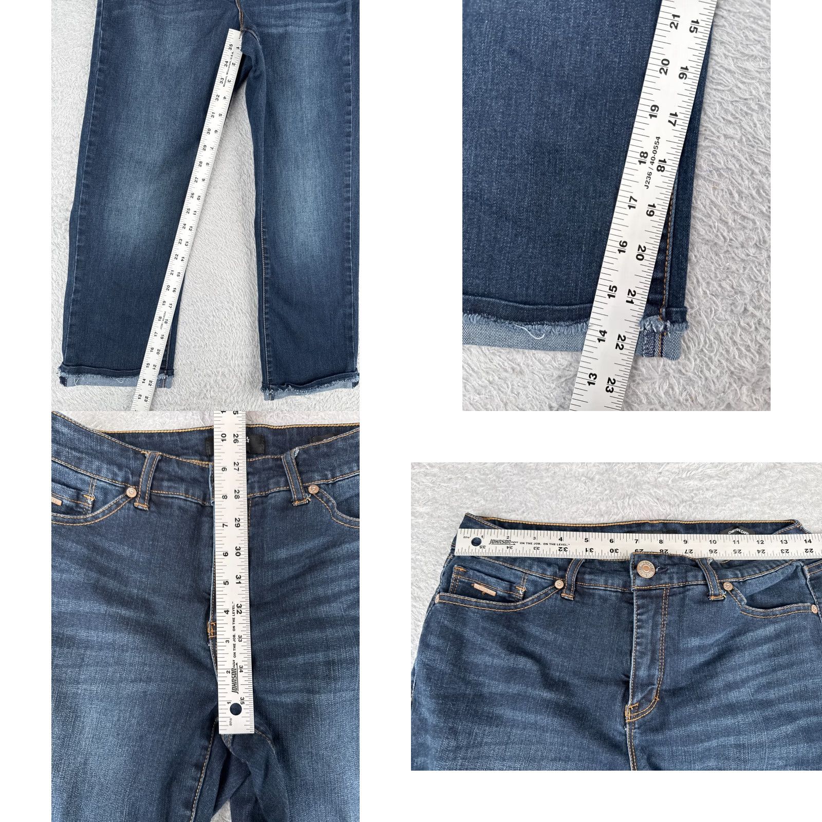 Nine West Nine West Jeans Capri Blue Denim 27x23 Regular Medium Blue 90s Western Womens Size 6 Size 28" / US 6 / IT 42 - 8 Thumbnail