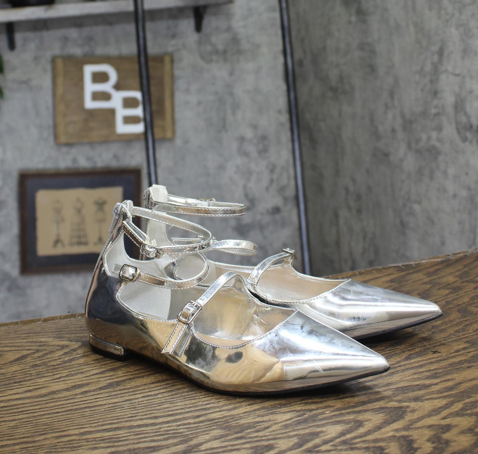 Other Inc International Concepts Womens Valan Flats Silver Gray 8m Size US 8 / IT 38 - 1 Thumbnail