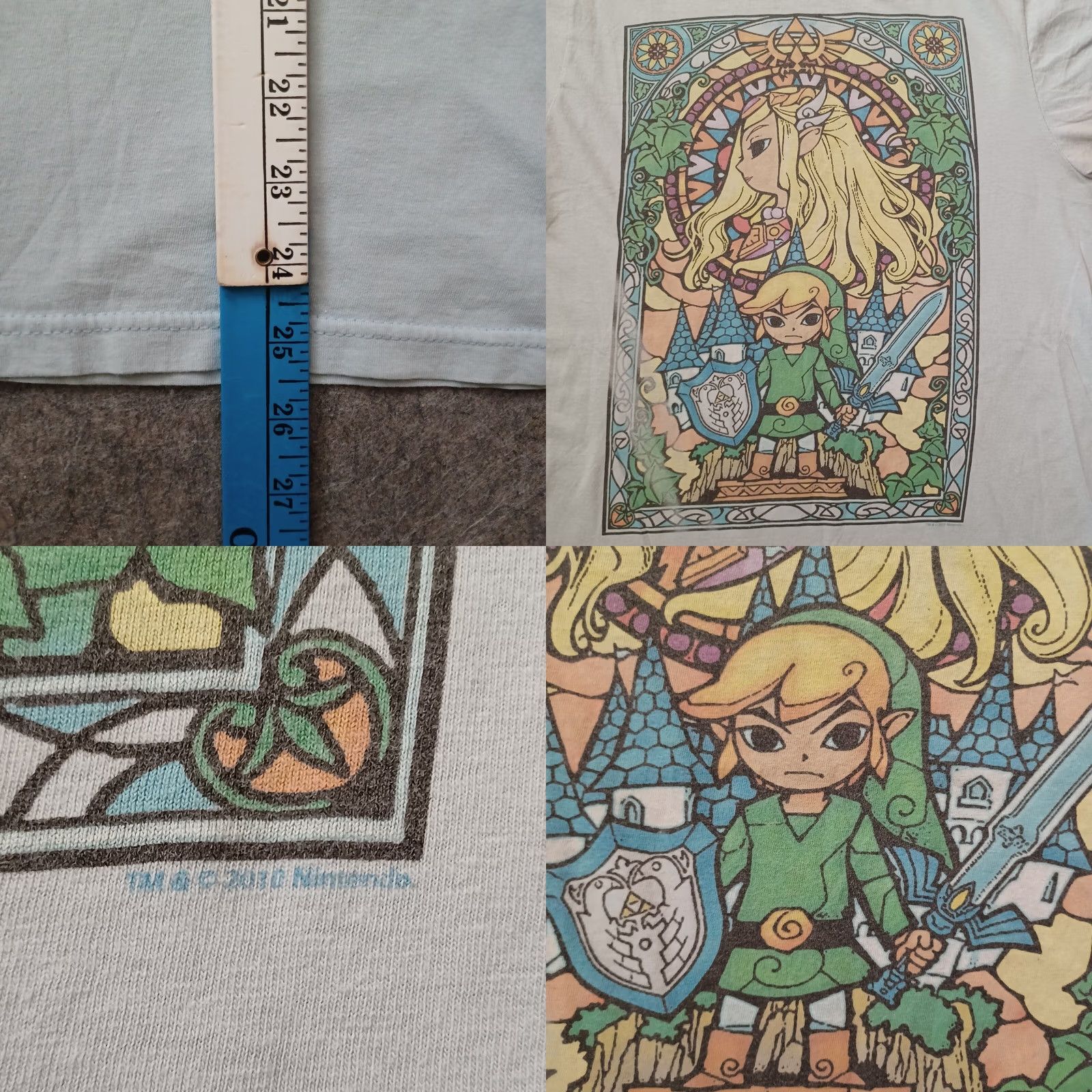 Nintendo Nintendo Zelda T Shirt Womens Medium Green Graphic Short Sleeve 2010-2019 Bay Island Adult Womens SS Crew Neck Logo All Seasons Size M / US 6-8 / IT 42-44 - 8 Thumbnail