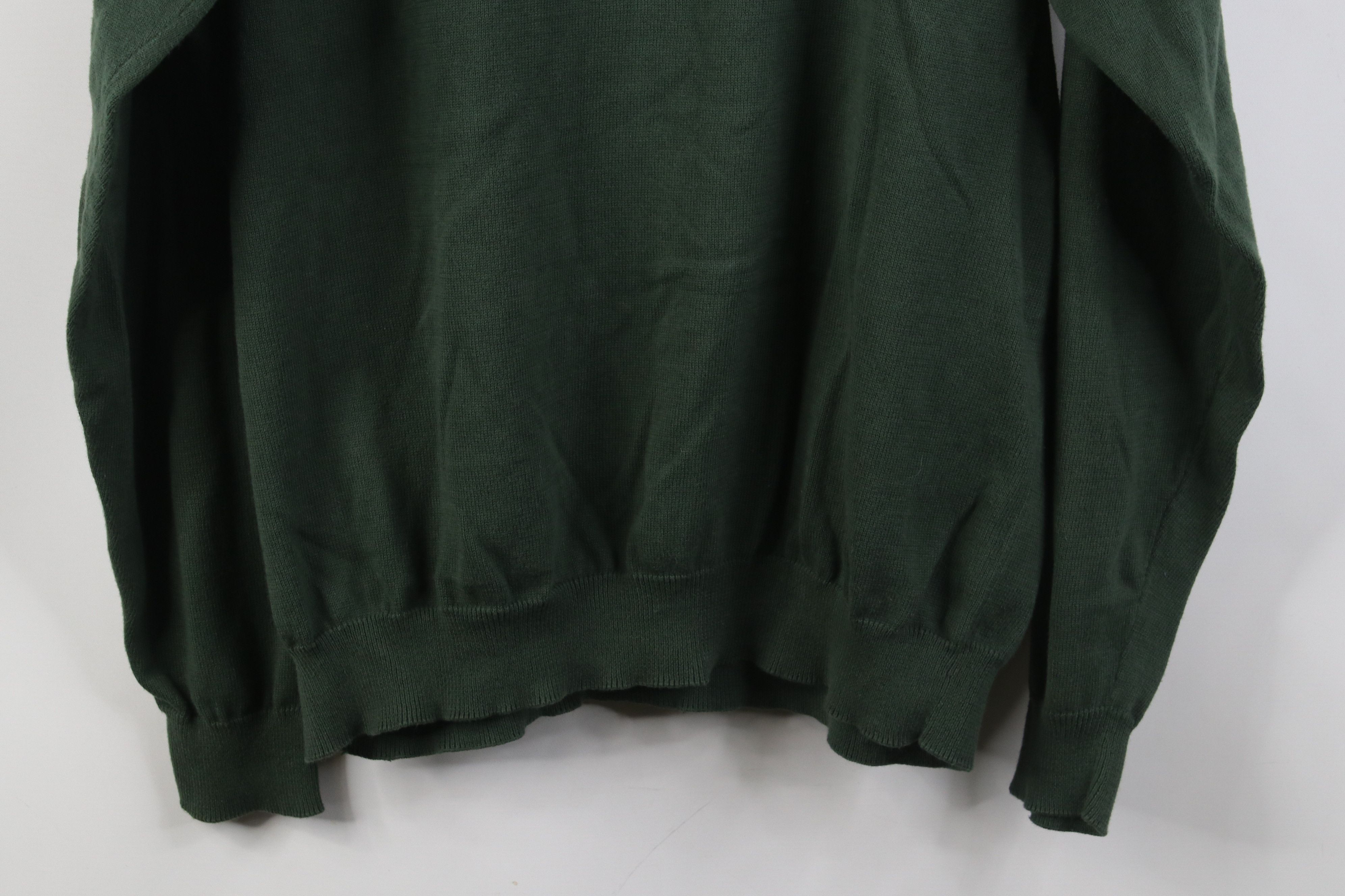 Eddie Bauer Vintage 90s Eddie Bauer Cotton Knit Collared Sweater Green Size US L / EU 52-54 / 3 - 11 Thumbnail