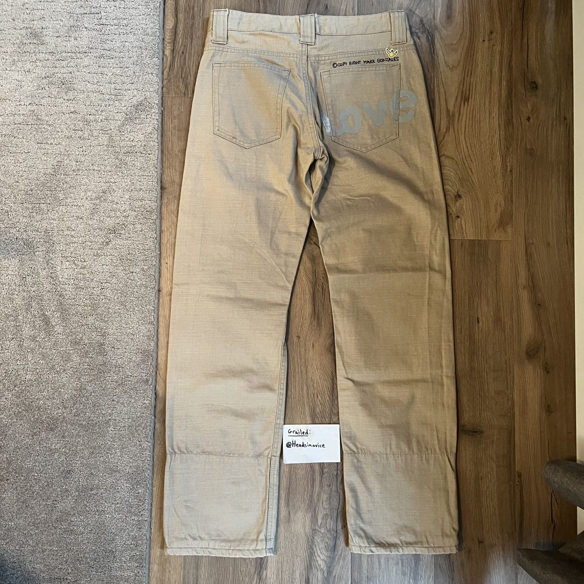 Other Vintage Mark Gonzales LOVE Skateboarding Pants Rare Size US 31 - 3 Thumbnail