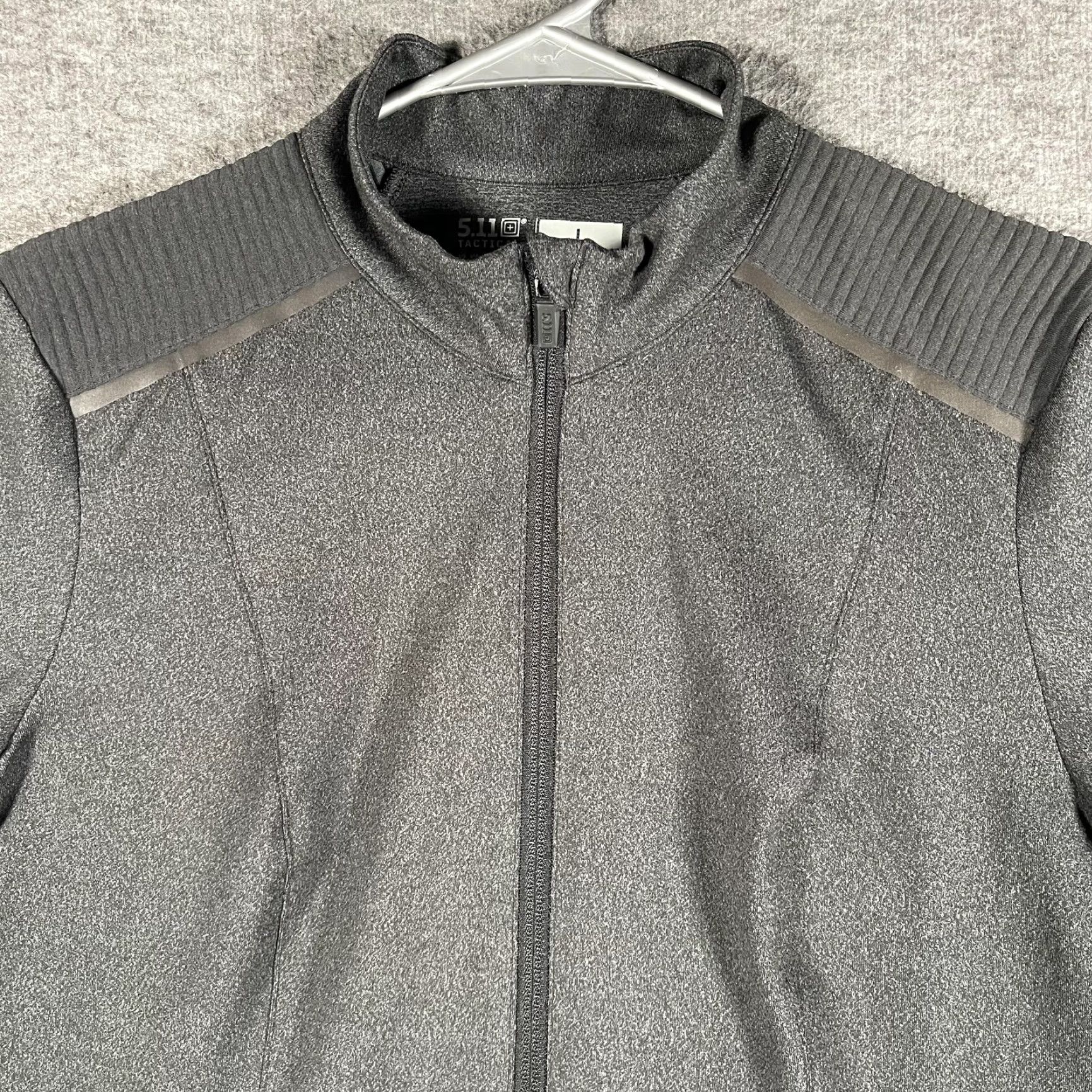 Vintage 5.11 Tactical Jacket Womens Large Gray Softshell Full Zip Track Jacket Casual Workwear Size L / US 10 / IT 46 - 3 Thumbnail