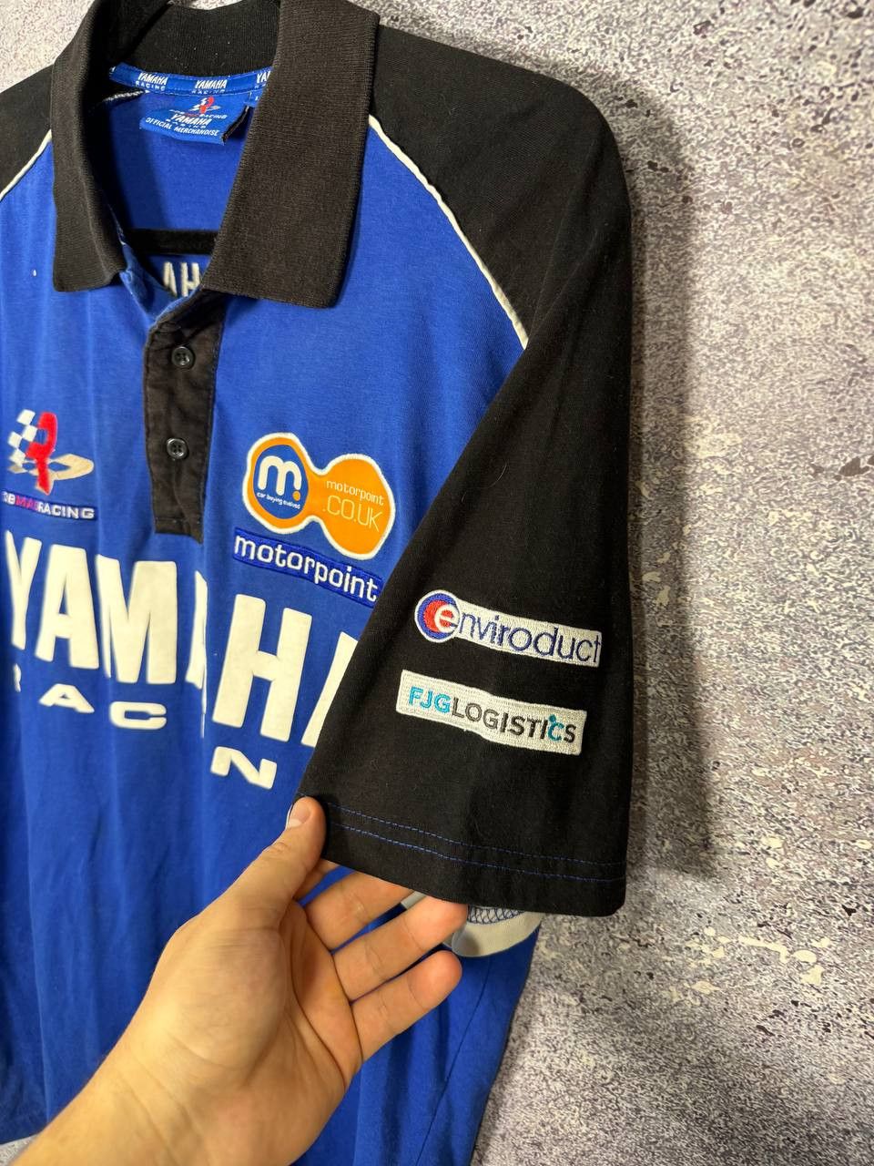 Vintage × Yamaha Vintage Yamaha Rob Mac Racing Superbike Moto Polo Shirt Size US L / EU 52-54 / 3 - 12 Thumbnail