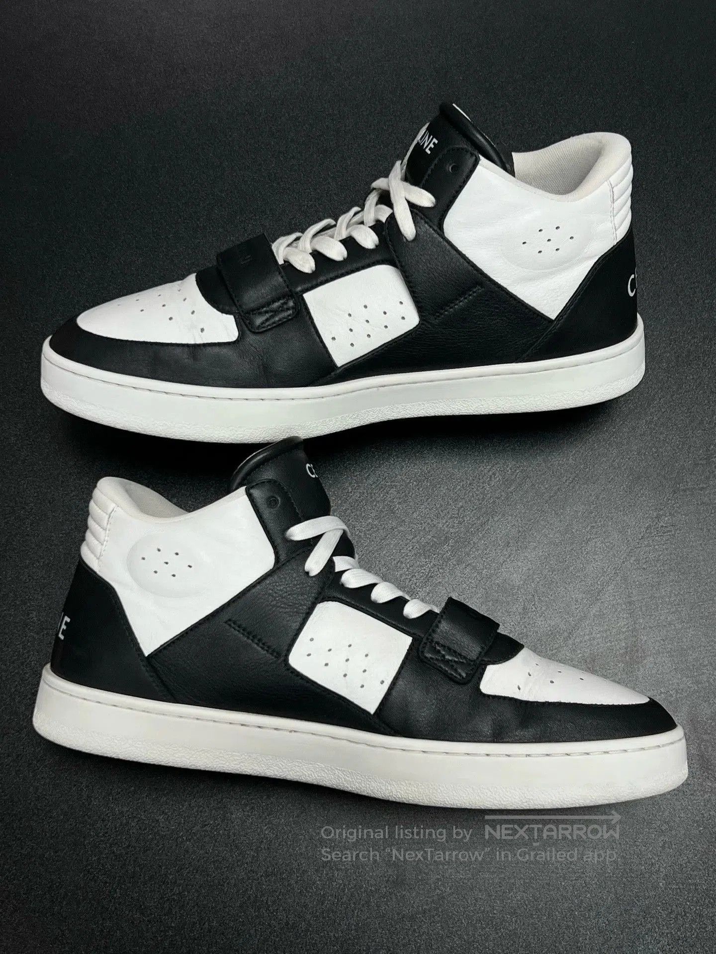 Celine celine mid-top sneakers black and white. Size US 9 / EU 42 - 5 Thumbnail