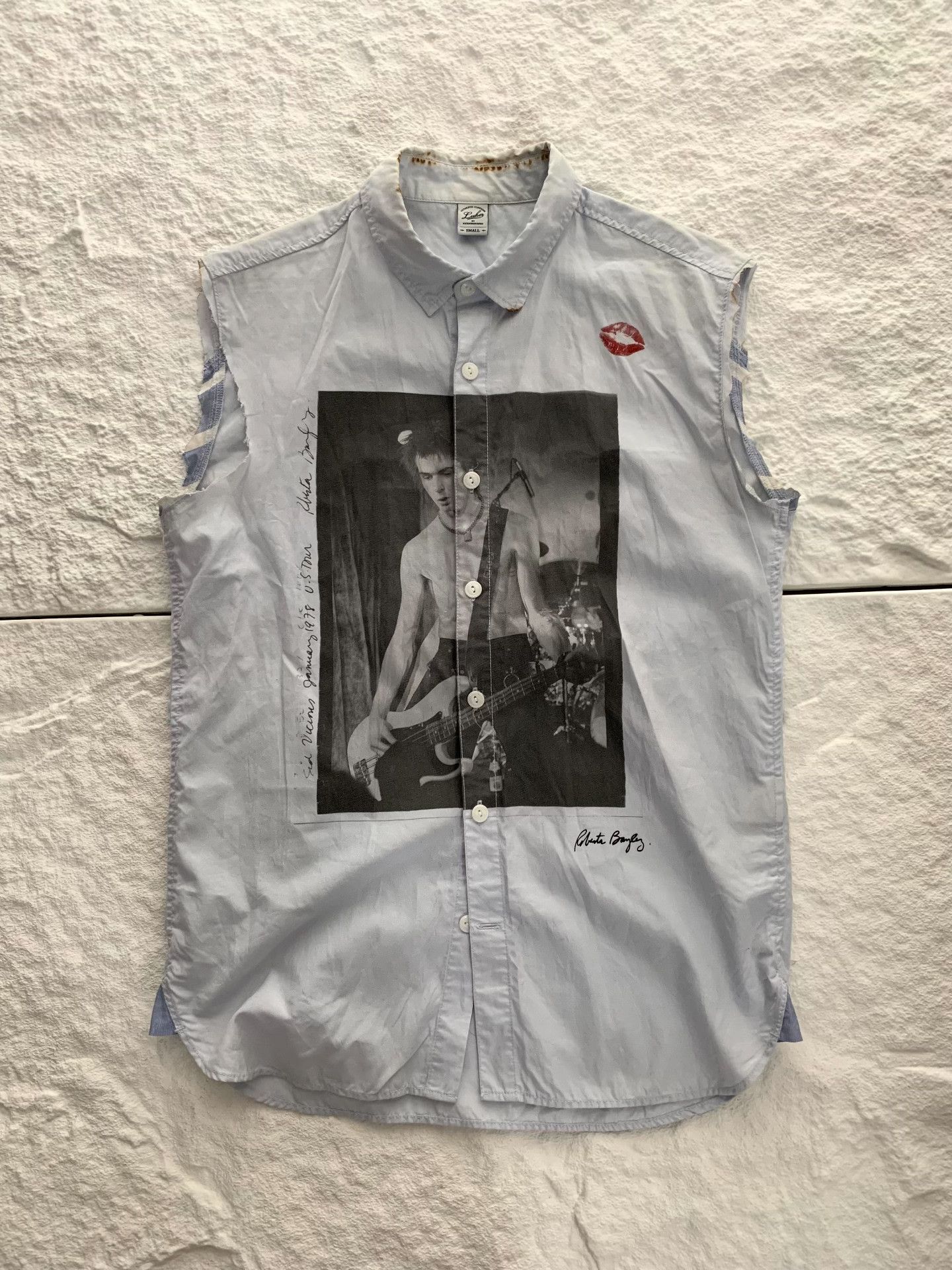 Neighborhood Neighborhood Burned Lip Print Shirt Vest Remake Size US S / EU 44-46 / 1 - 1 Thumbnail