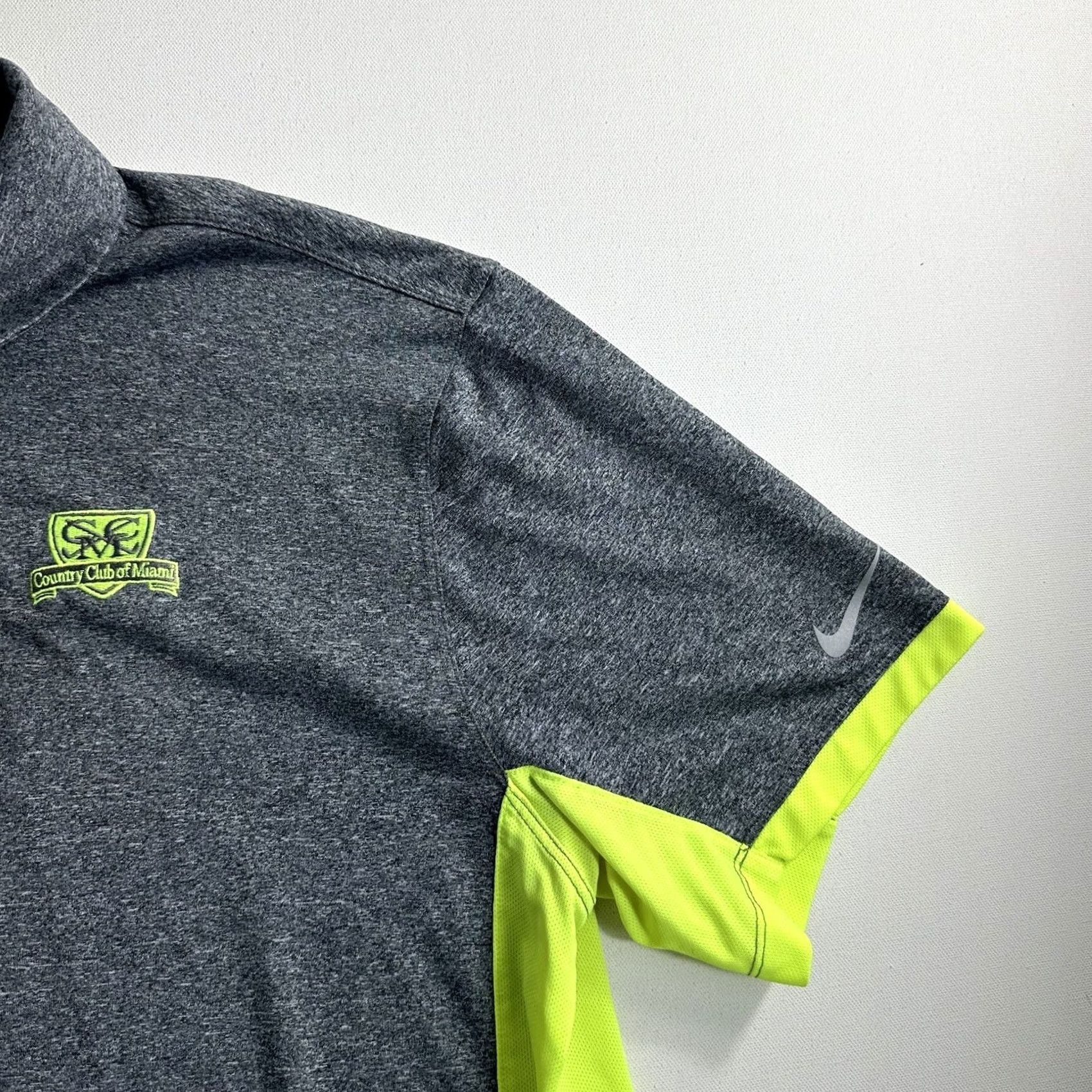 Nike Nike Shirt Mens L Gray Golf Tour Performance Polo Country Club Miami Size US L / EU 52-54 / 3 - 3 Thumbnail