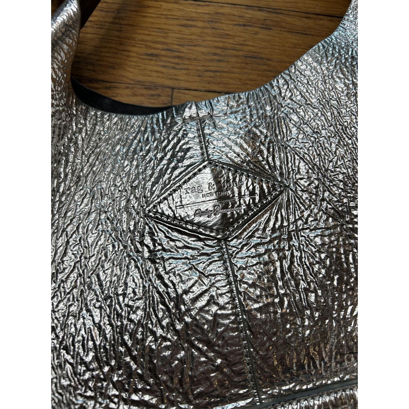 Rag & Bone Rag & Bone Crossbody Bag Metallic Textured Leather Size ONE SIZE - 2 Thumbnail