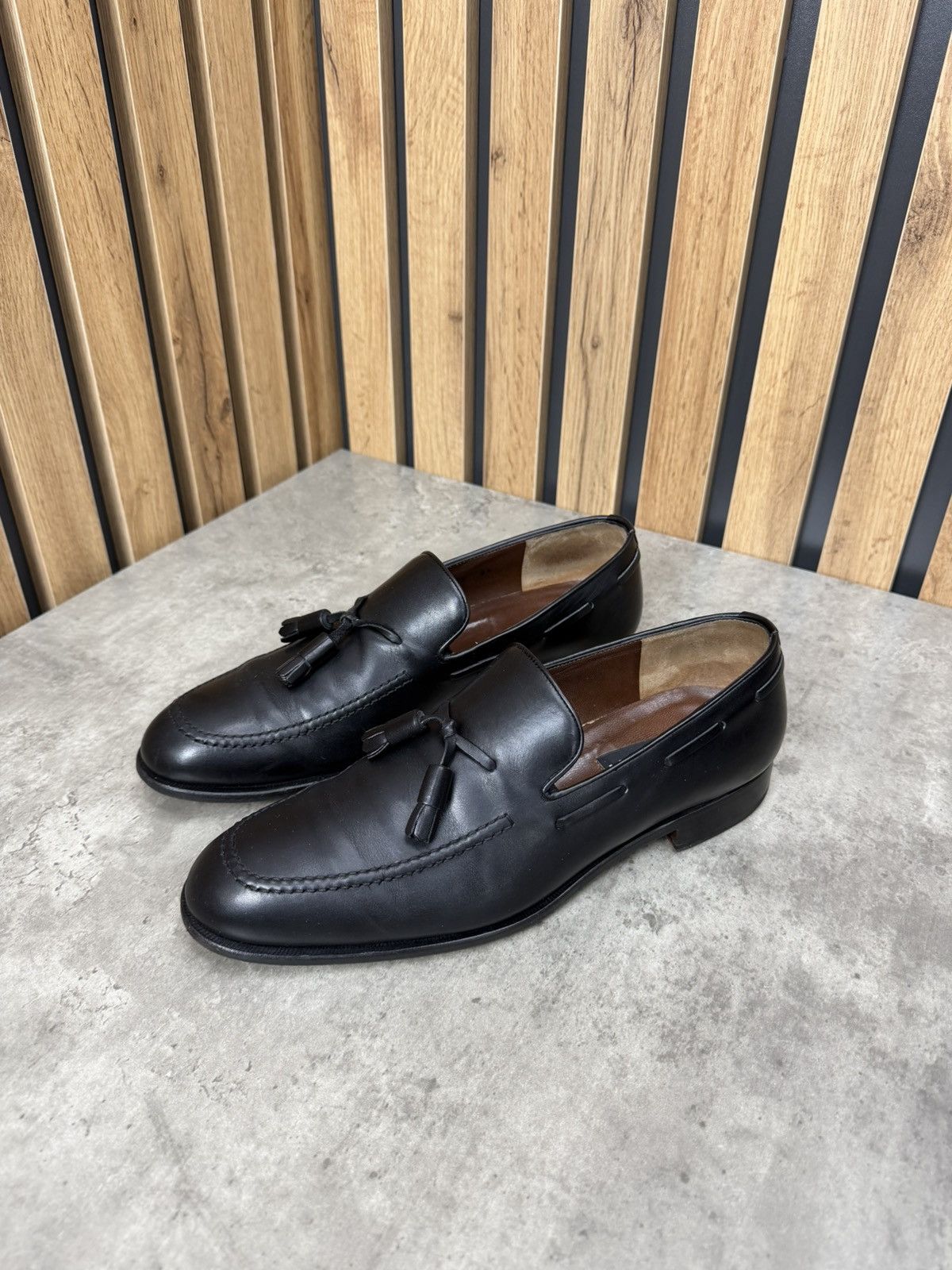 Fratelli Rossetti Fratelli Rossetti Black Tassel Loafers Men’s Size 8 1/2 Size US 9.5 / EU 42-43 - 6 Thumbnail