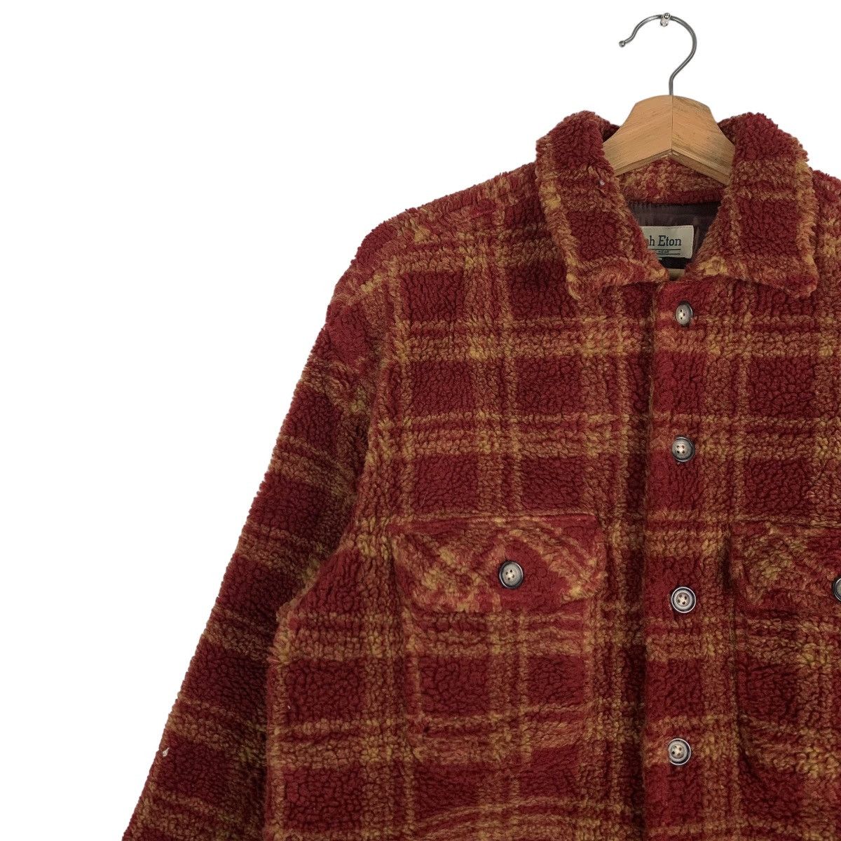 Japanese Brand RALPH ETON Checked Tartan Fleece Flannel Jacket #0610-C28 Size US M / EU 48-50 / 2 - 3 Thumbnail