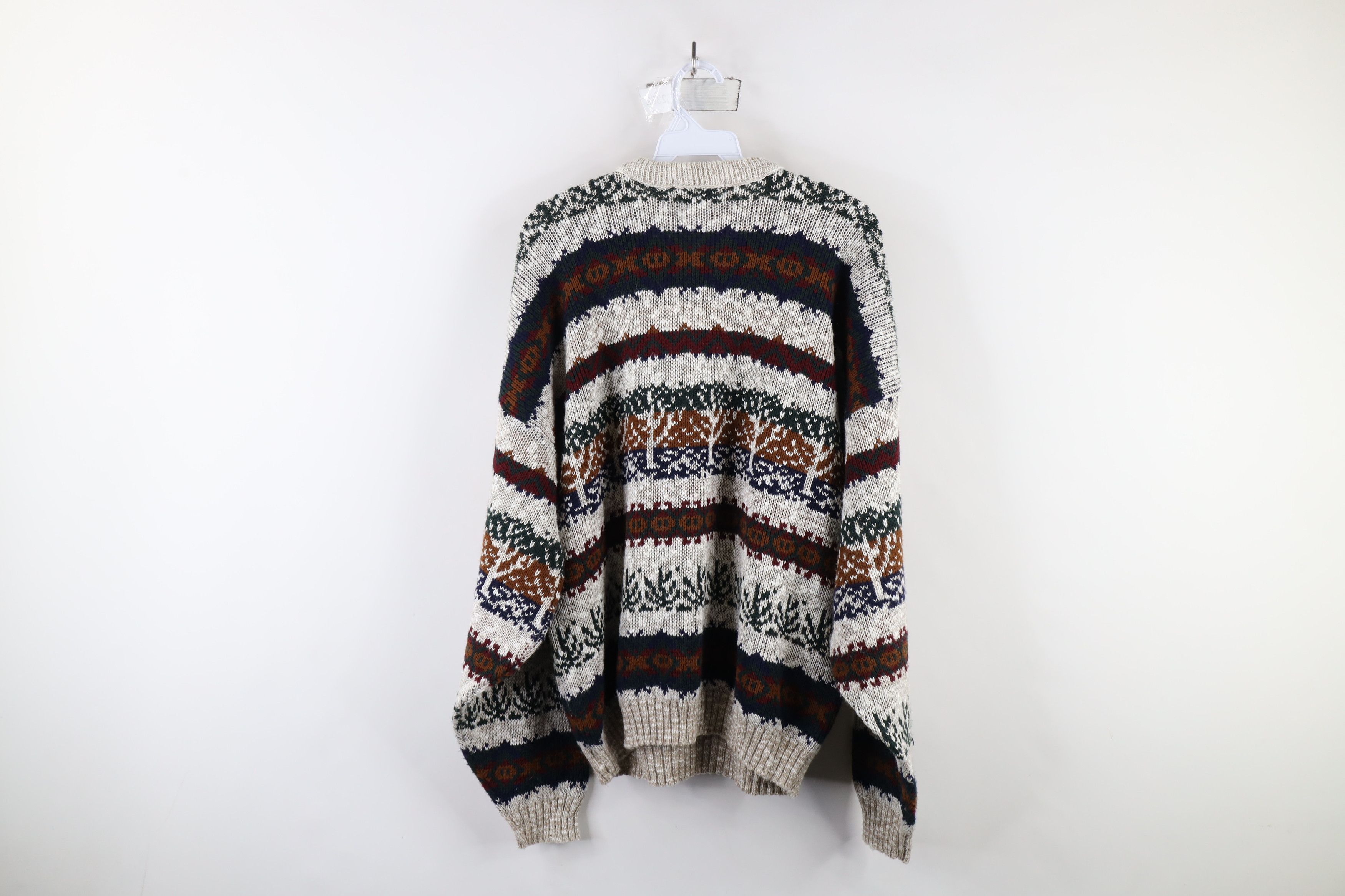 Vintage Vintage 90s Streetwear Fair Isle Knit Crewneck Sweater USA Size US XL / EU 56 / 4 - 9 Thumbnail