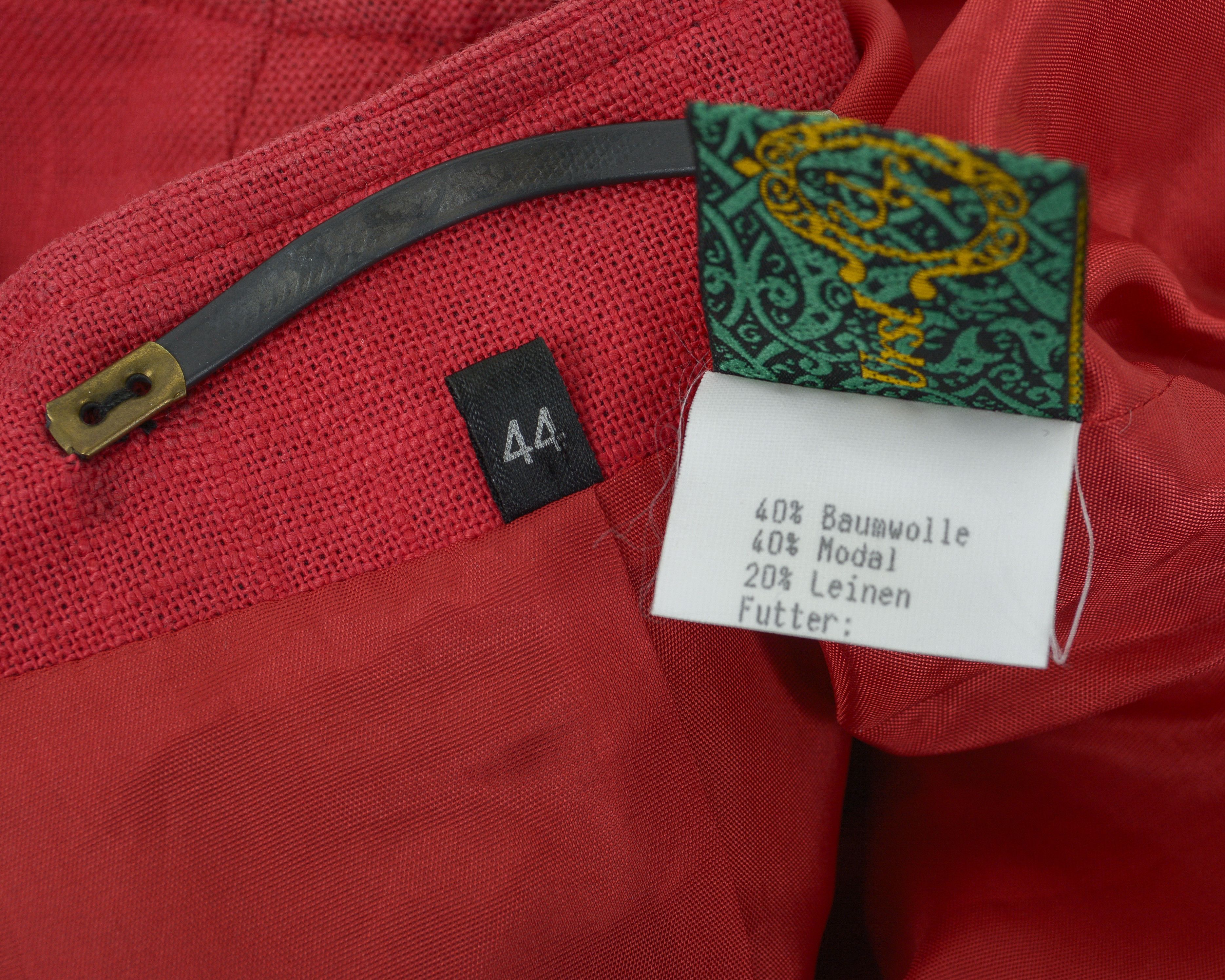 Other × Vintage Bavarian Linen Waistcoat Trachten Vest Jager Janker Tank Size L / US 10 / IT 46 - 6 Thumbnail