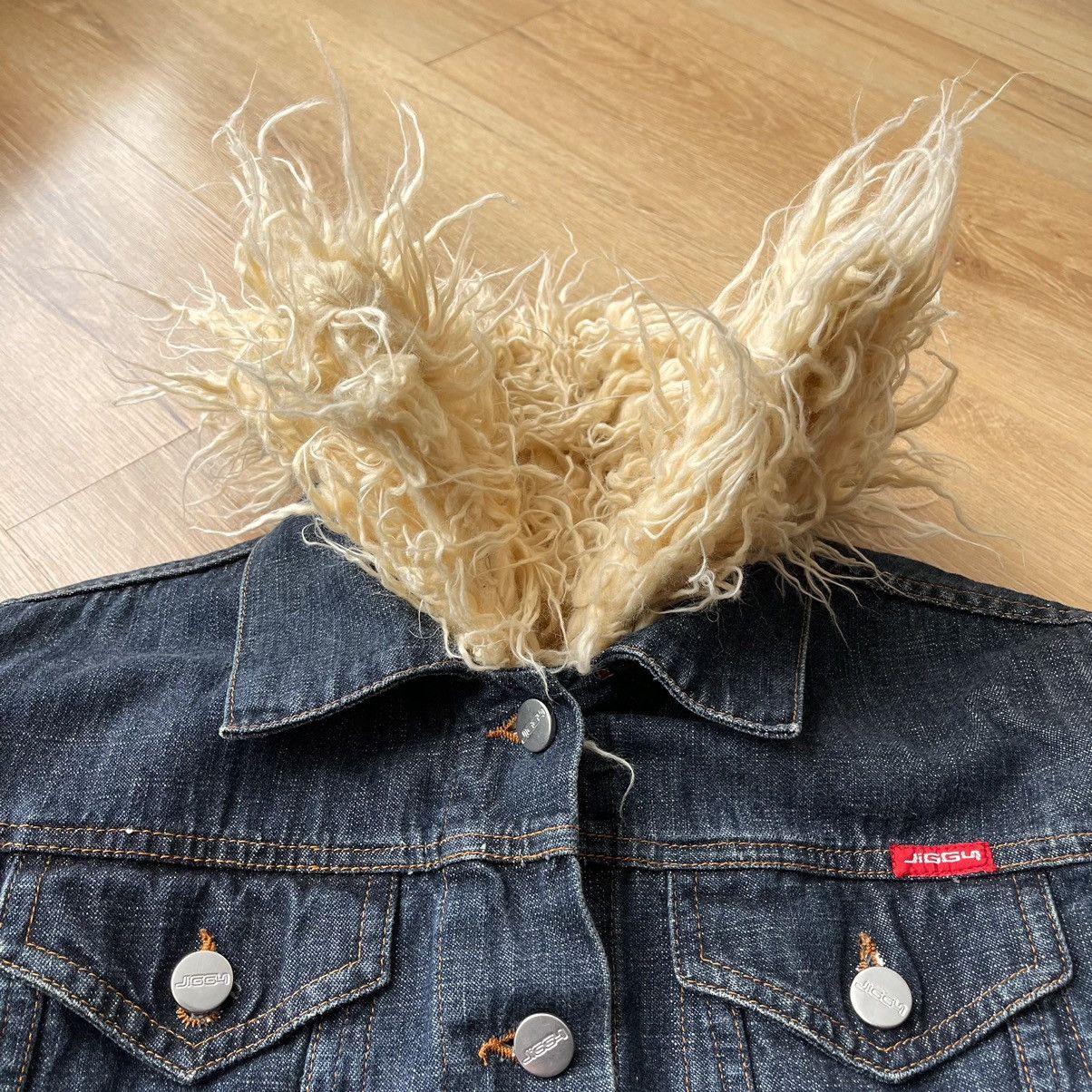 If Six Was Nine Vintage Japanese Faux Fur Denim Jacket LGB Style Size US M / EU 48-50 / 2 - 12 Thumbnail
