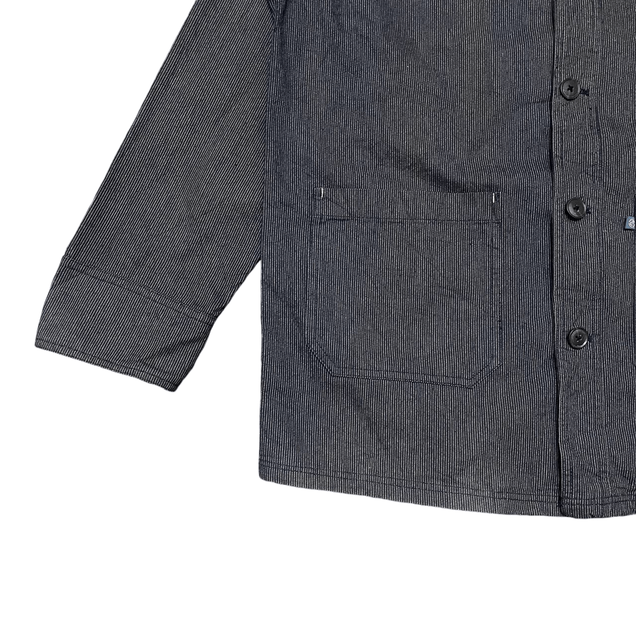 Kansai Yamamoto Vintage Kansai Jeans Hickory Striped Chore Jacket Size US L / EU 52-54 / 3 - 3 Thumbnail