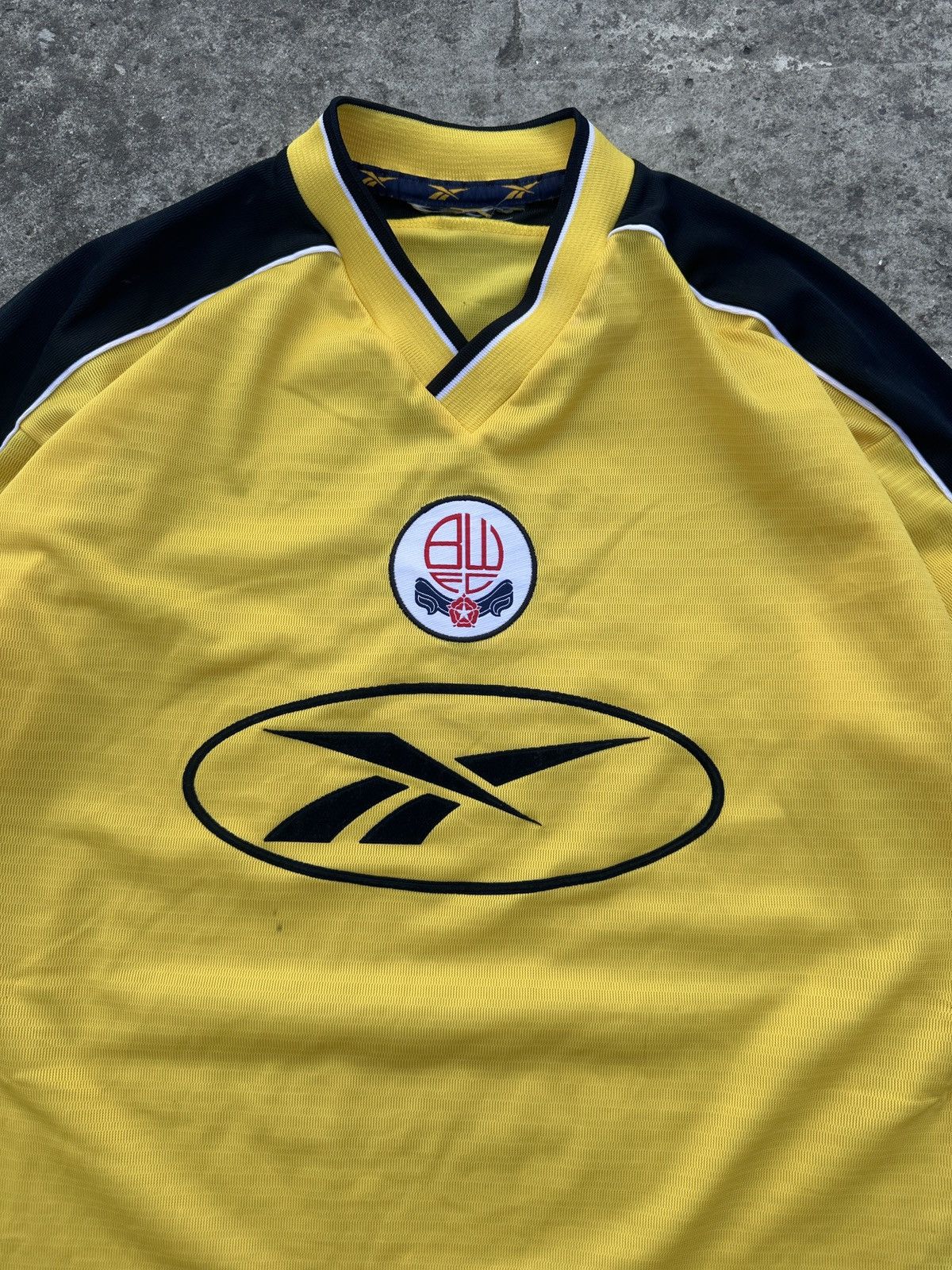 Reebok Vintage Reebok Big Logo Bolton Town 98 Soccer Jersey Style Size US XL / EU 56 / 4 - 2 Thumbnail