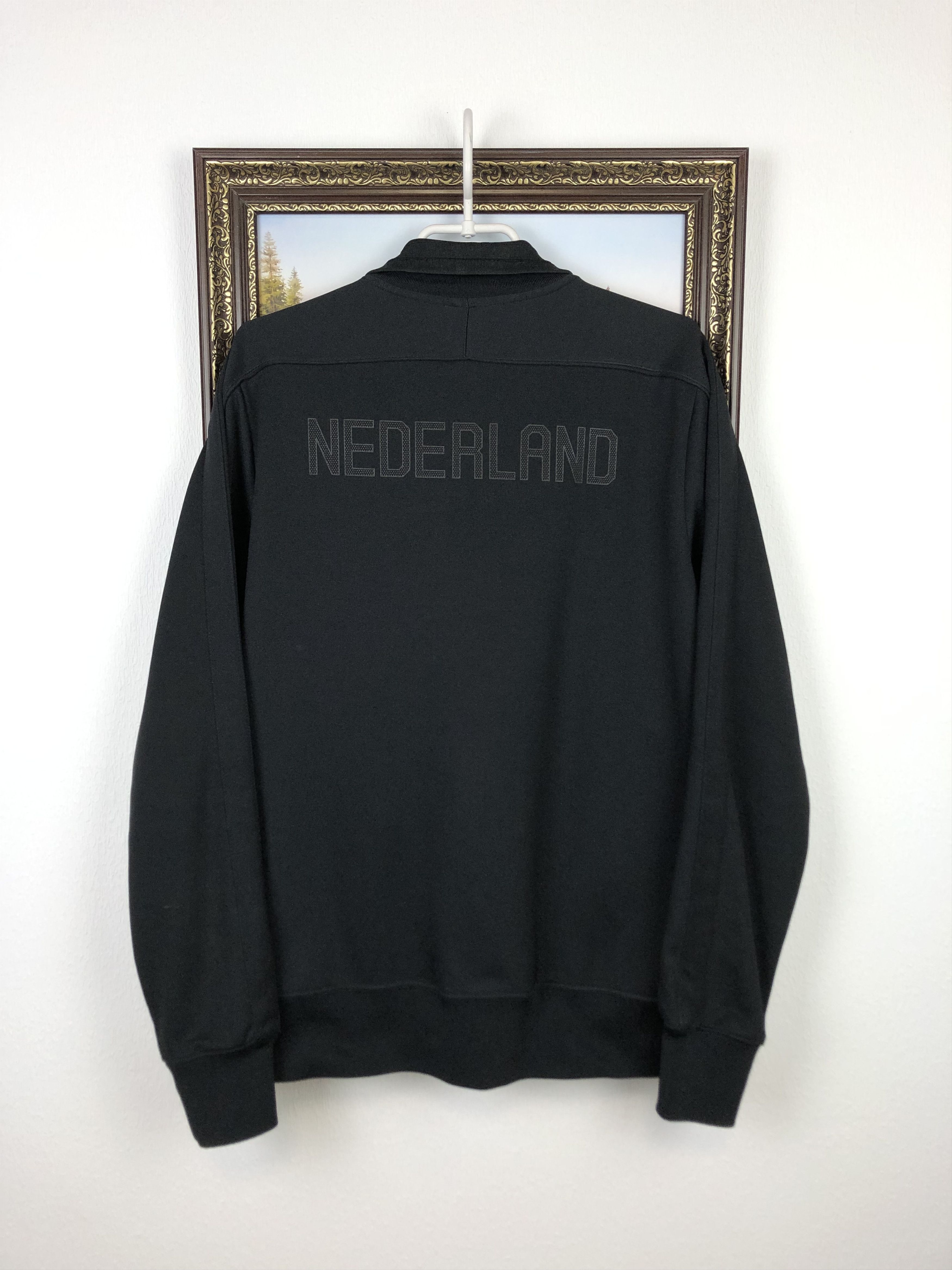 Nike Nike Netherlands Holland Football Black Jacket Soccer Track Size US L / EU 52-54 / 3 - 9 Thumbnail