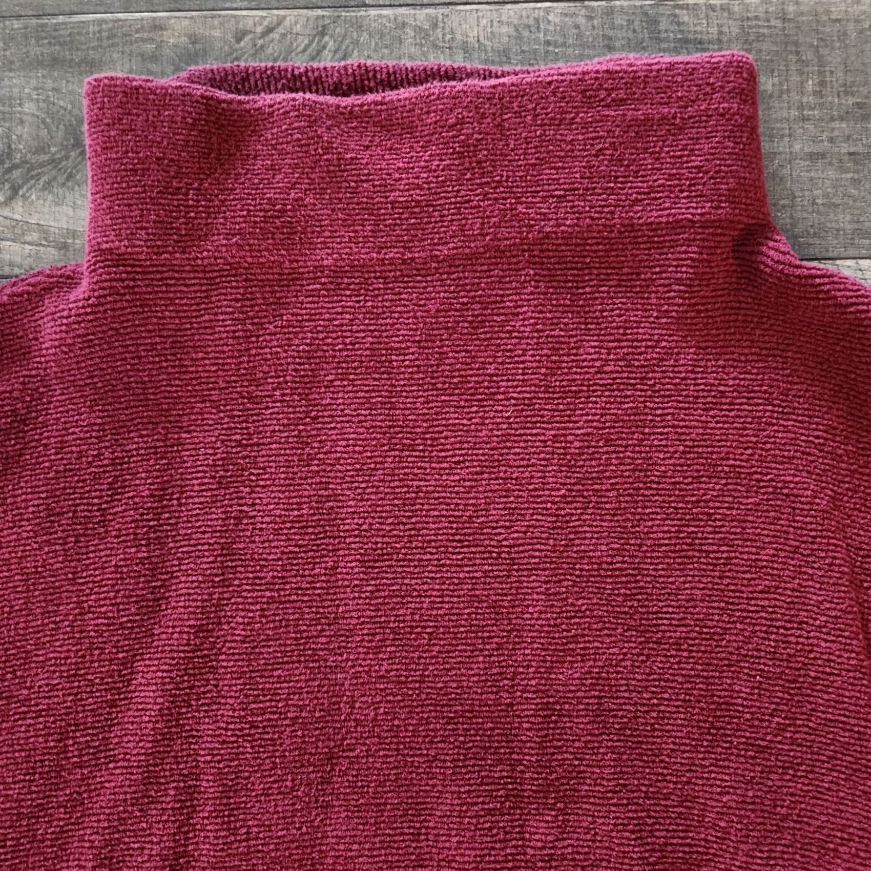 Free People VINTAGE Free People Pullover Sweater Chunky Burgundy Oversize Womens Size S Size S / US 4 / IT 40 - 3 Thumbnail