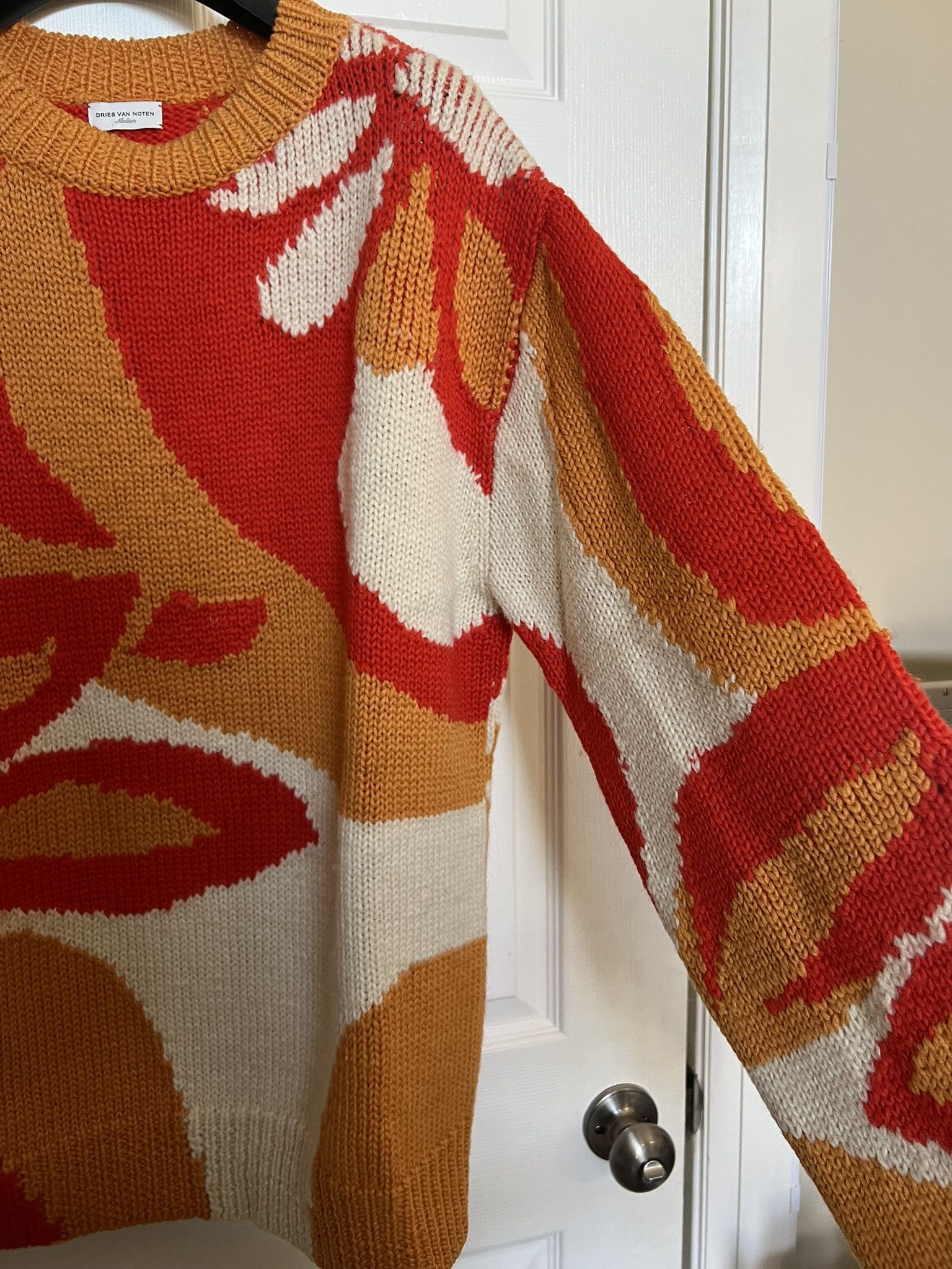 Dries Van Noten Dries Van Noten Floral Intarsia Knit Wool Sweater sz M Size US M / EU 48-50 / 2 - 3 Thumbnail
