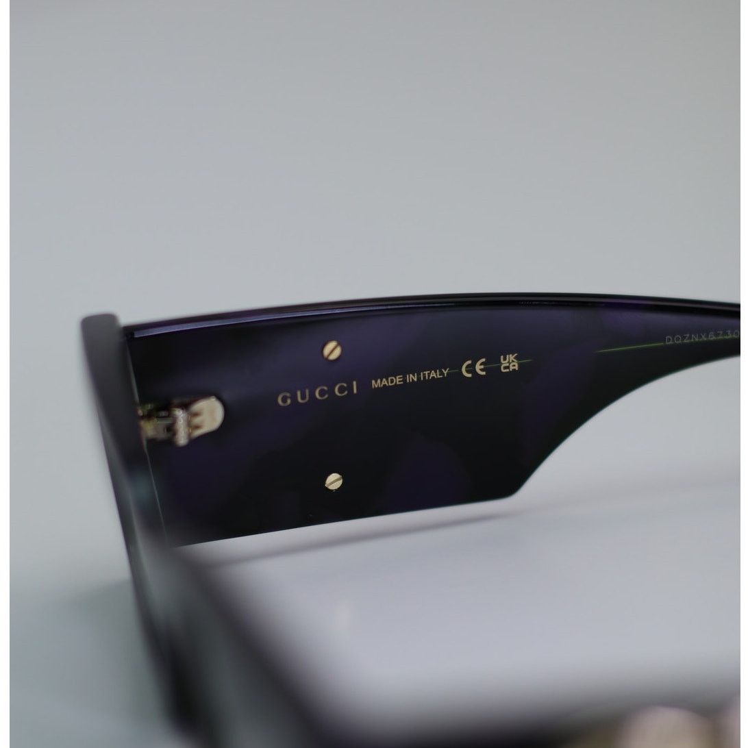 Gucci NEW Gucci Sunglasses GG1425S 003 Purple Green Havana Grey Size ONE SIZE - 12 Thumbnail